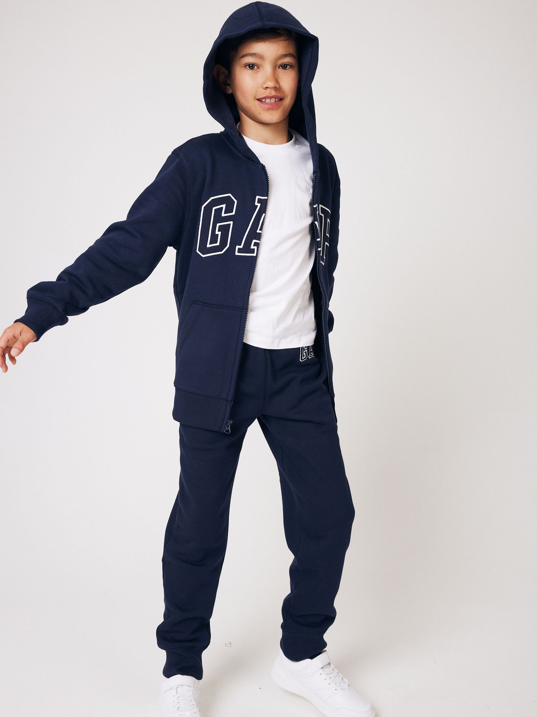 Navy Blue Vintage Logo Fleece-Lined Joggers (4-13yrs) - Image 3 of 8