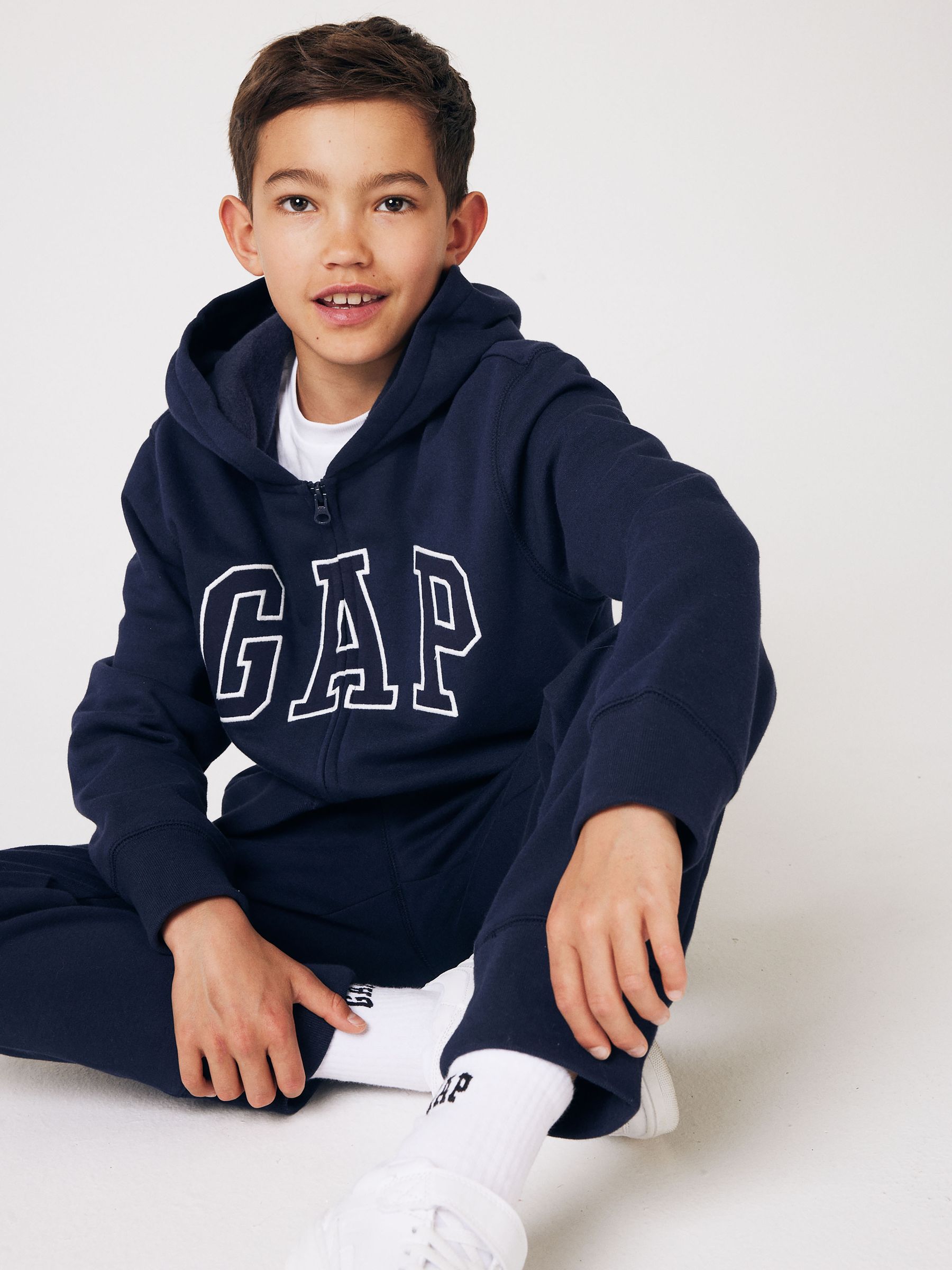 Navy Blue Vintage Logo Fleece-Lined Joggers (4-13yrs) - Image 4 of 8