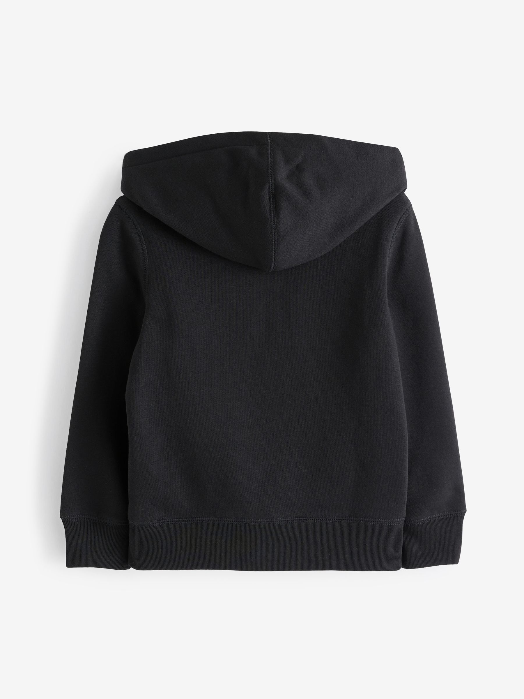 Black Arch Logo Zip Through Hoodie (4-13yrs) - Image 2 of 3