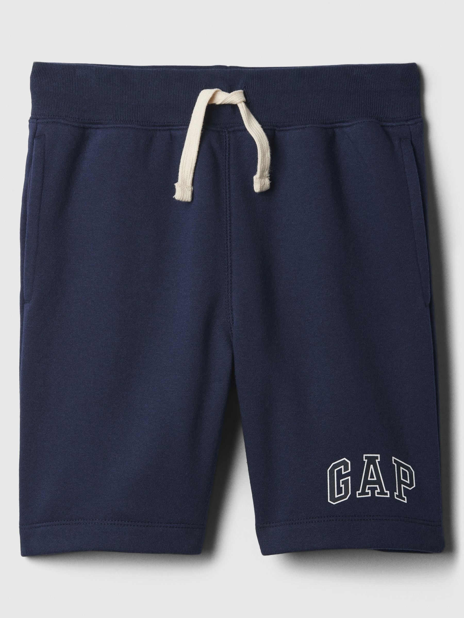 Navy Blue Pull On Logo Jogger Shorts (4-13yrs) - Image 1 of 4