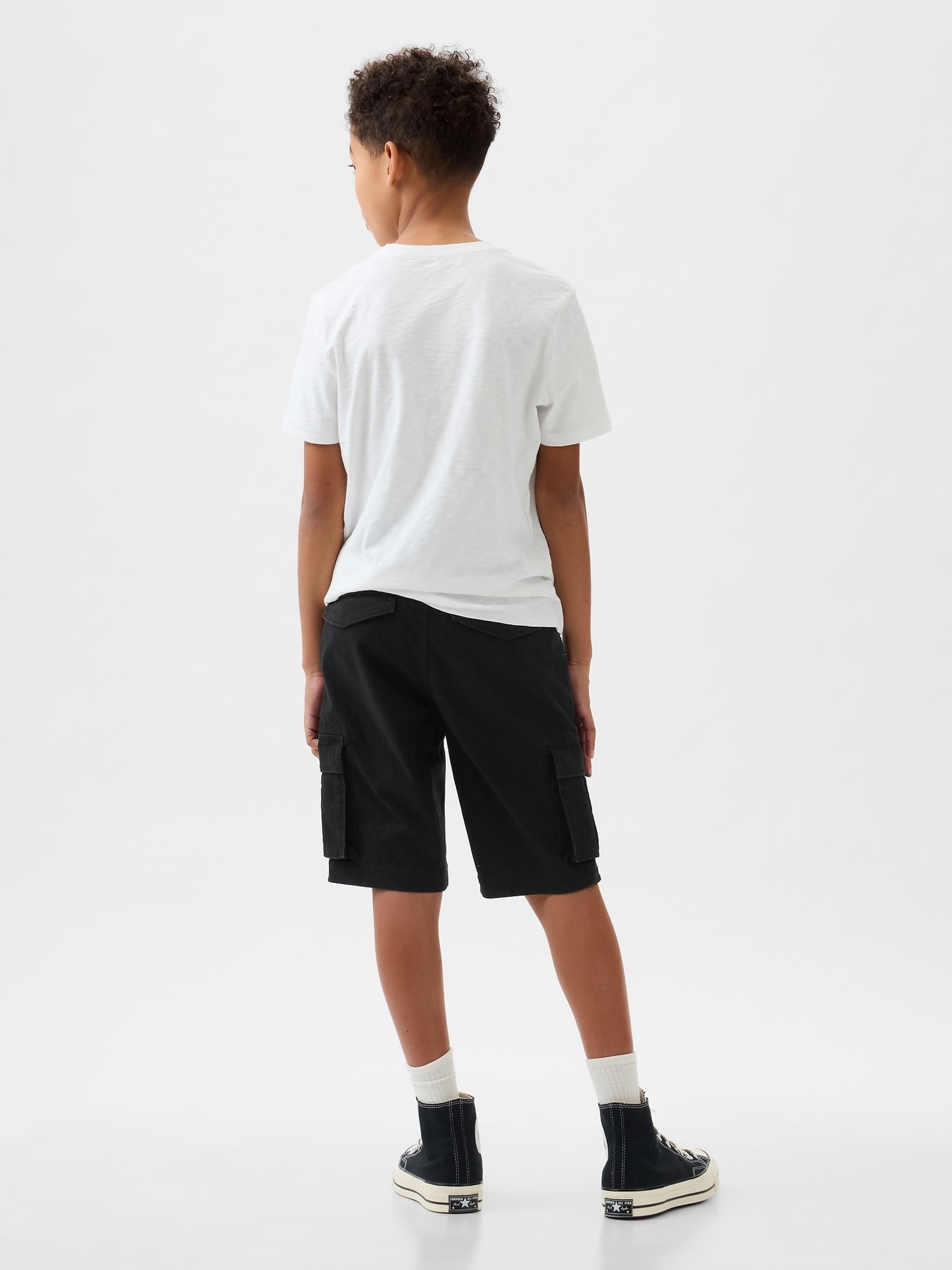 Black Cargo Shorts (5-13yrs) - Image 2 of 5