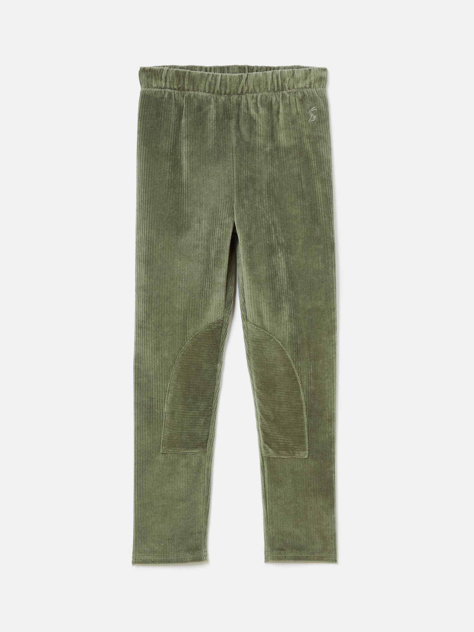 Girls' Giddy Up Khaki Green Stretch Cord Legging - Image 1 of 4