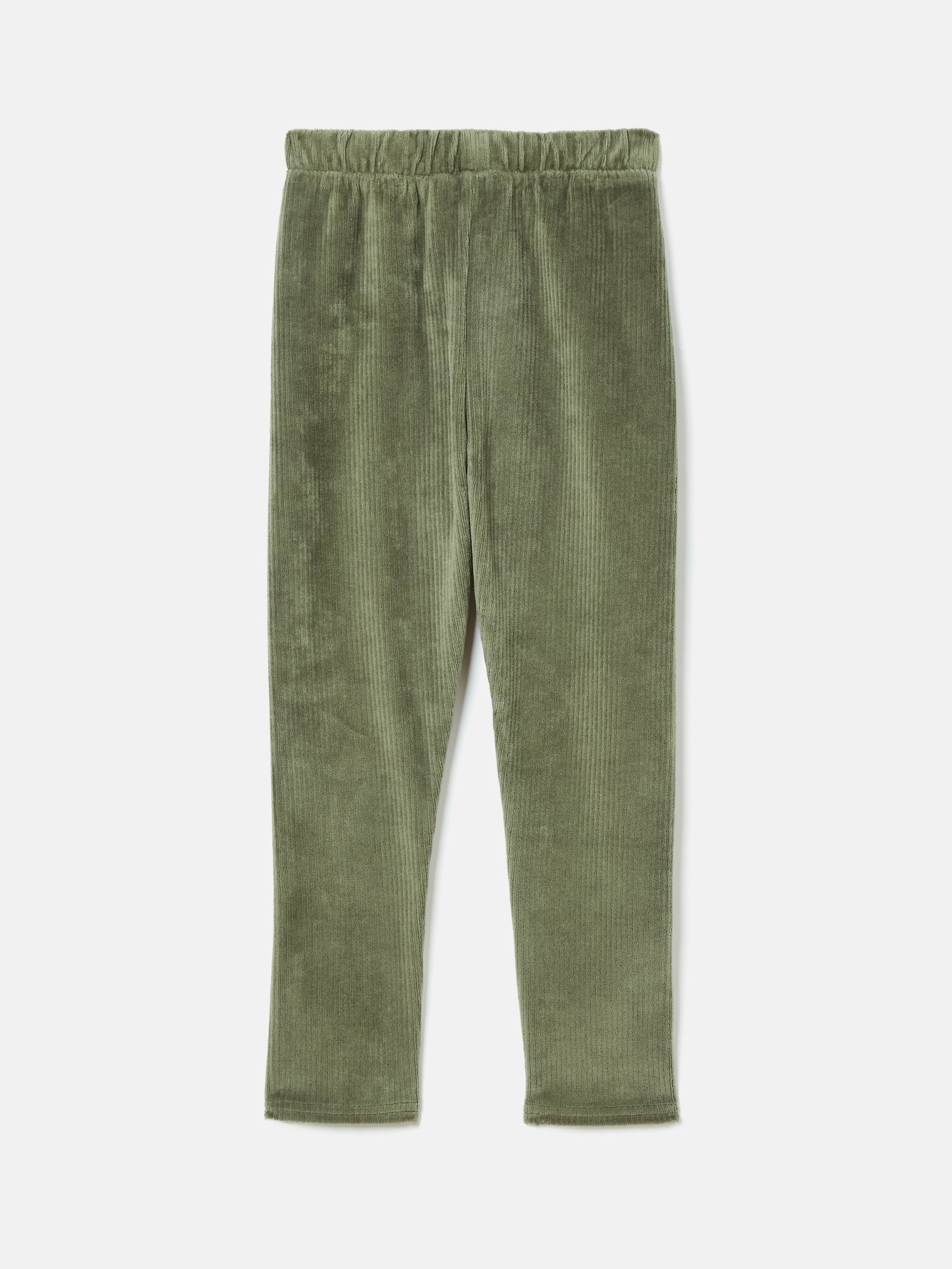 Girls' Giddy Up Khaki Green Stretch Cord Legging - Image 3 of 4