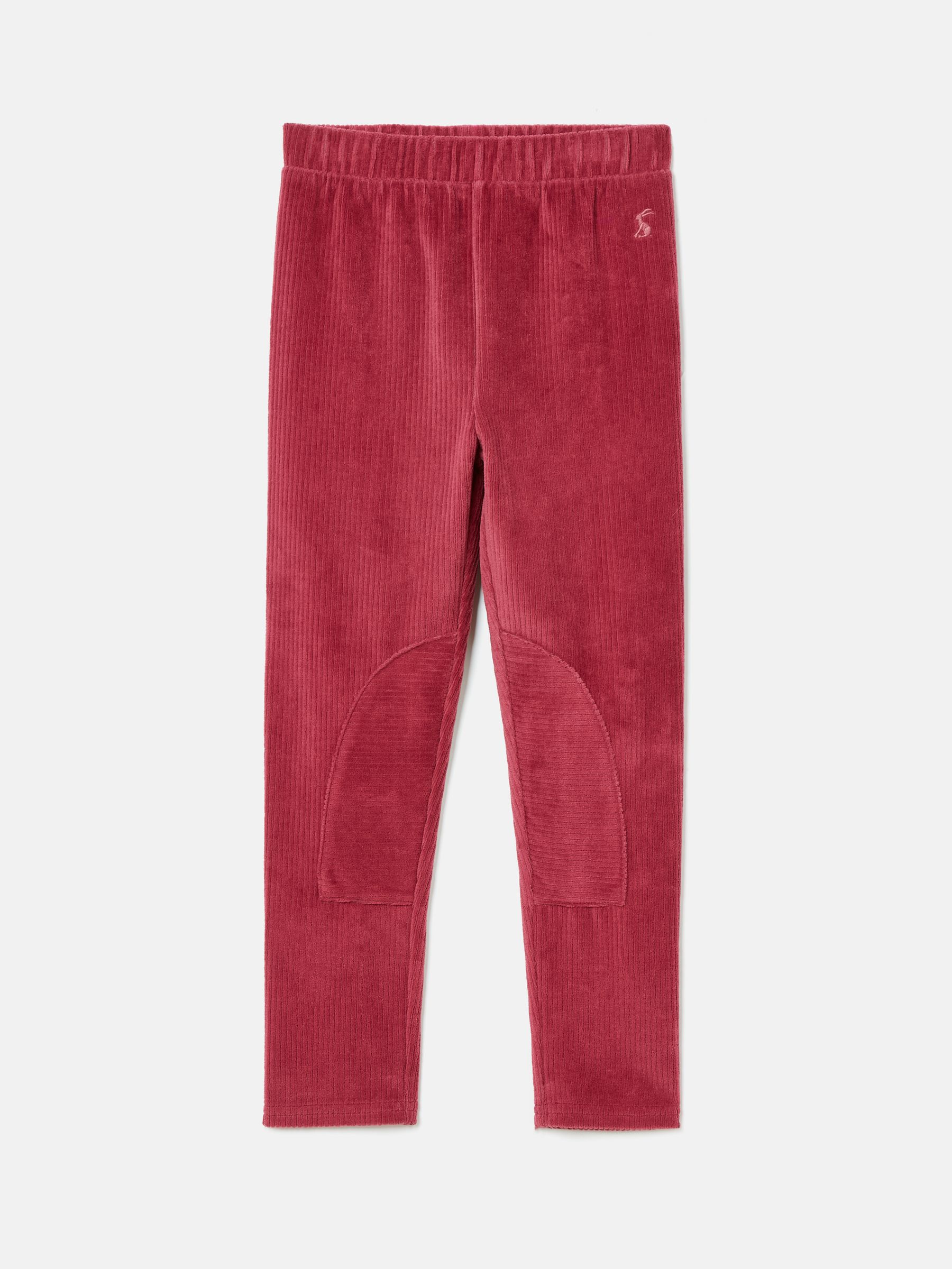 Girls' Giddy Up Berry Red Stretch Cord Legging - Image 1 of 4