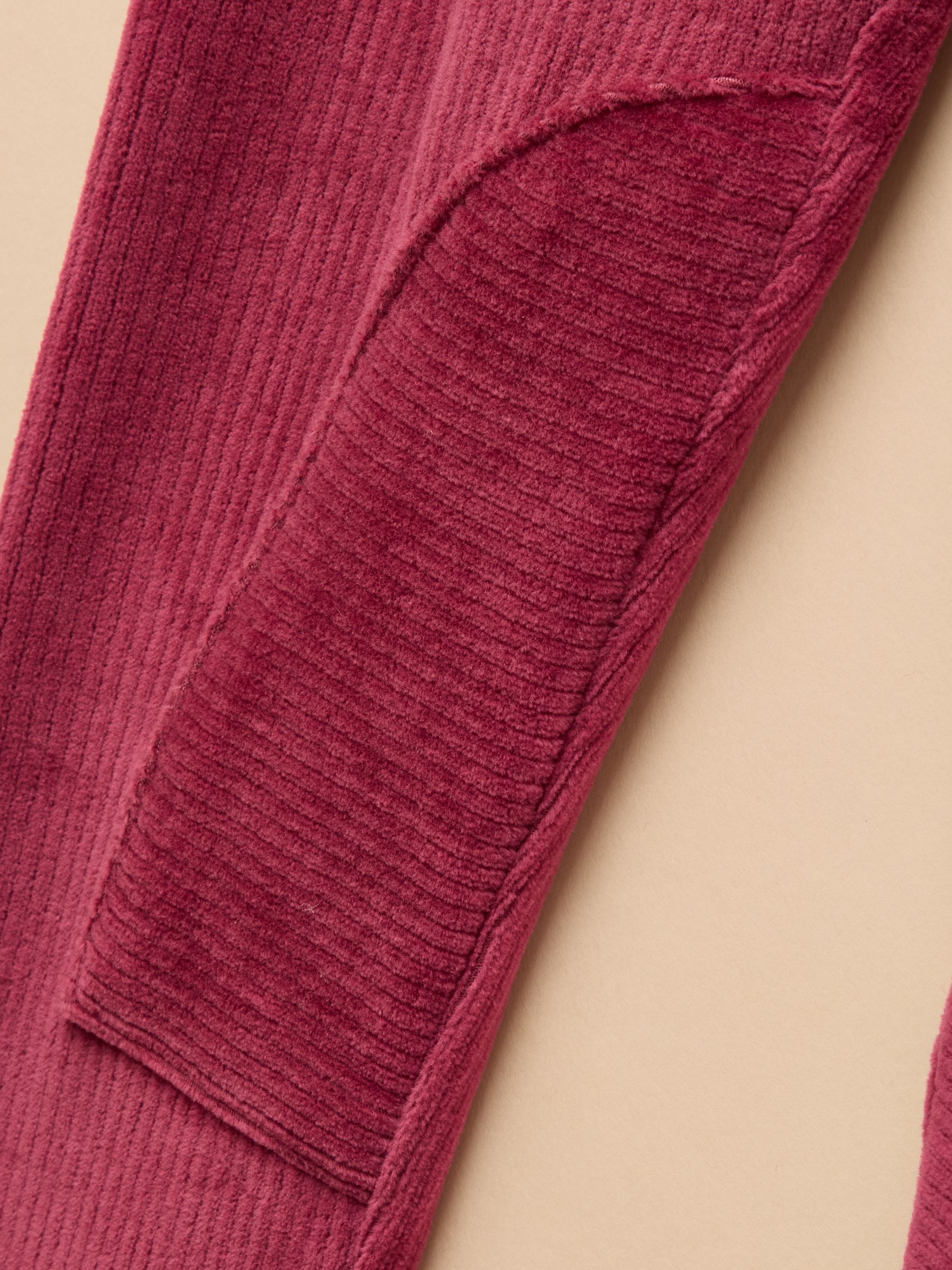 Girls' Giddy Up Berry Red Stretch Cord Legging - Image 6 of 9