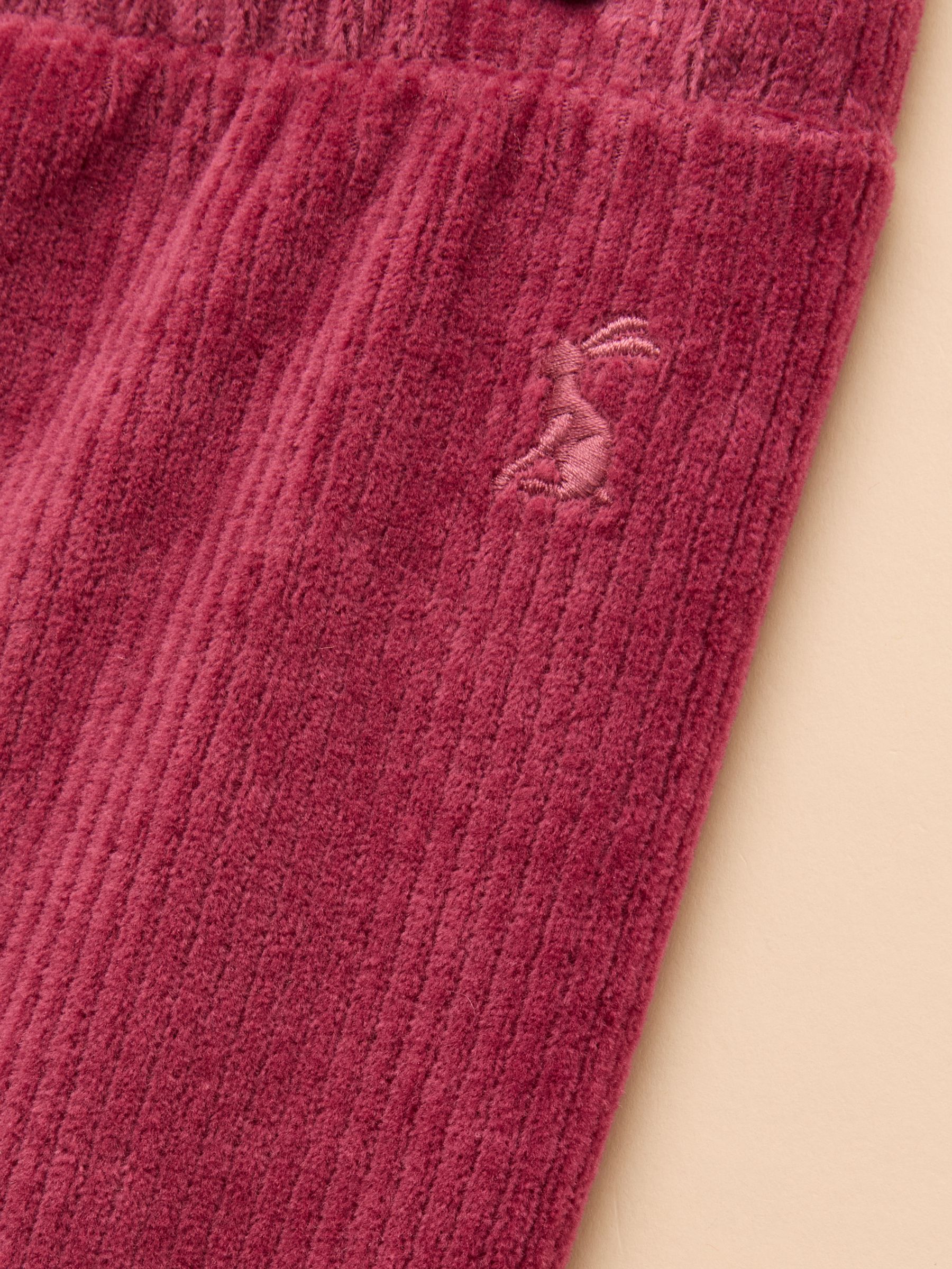 Girls' Giddy Up Berry Red Stretch Cord Legging - Image 7 of 9