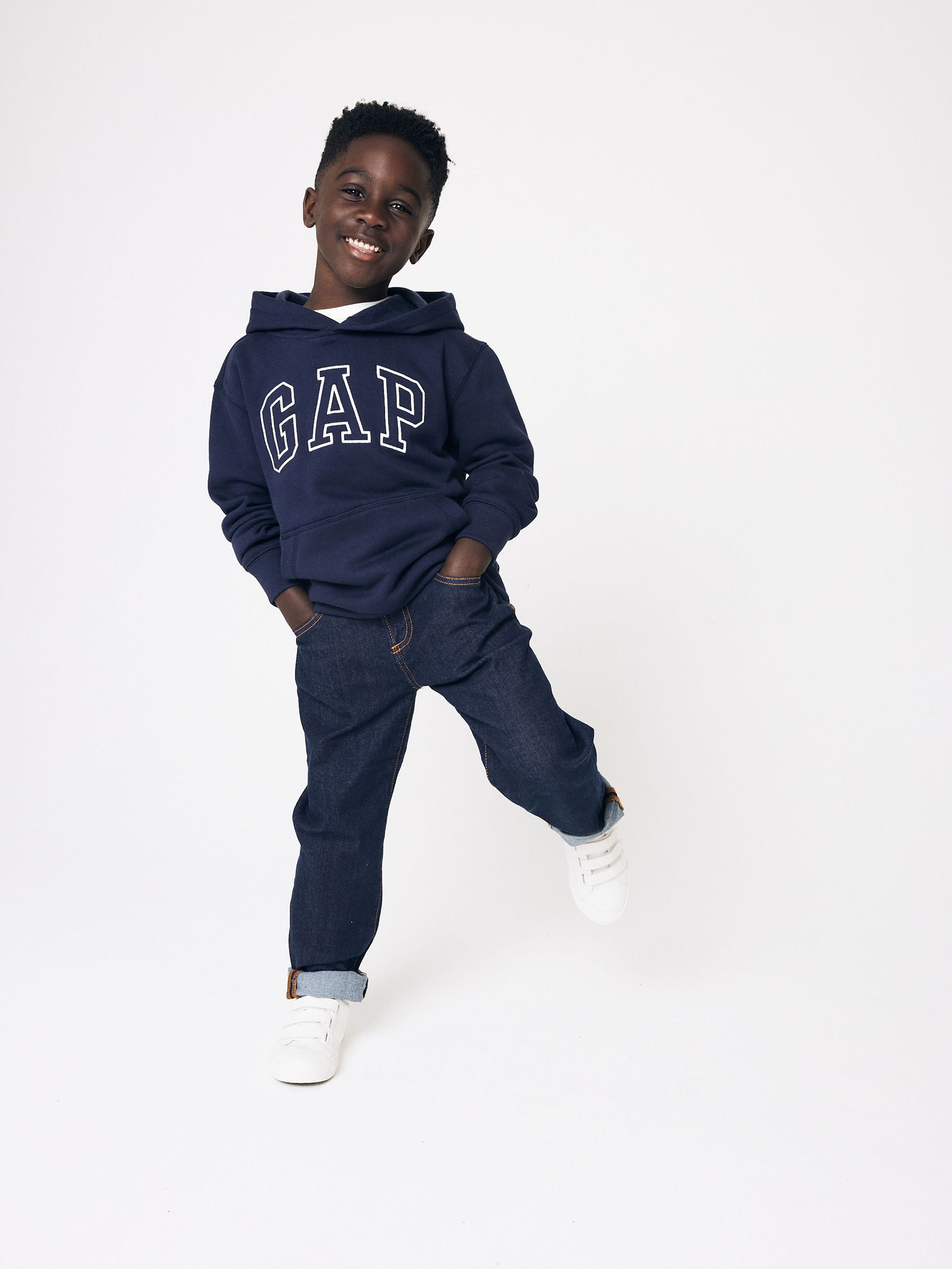Navy Blue Logo Hoodie (4-13yrs) - Image 4 of 13