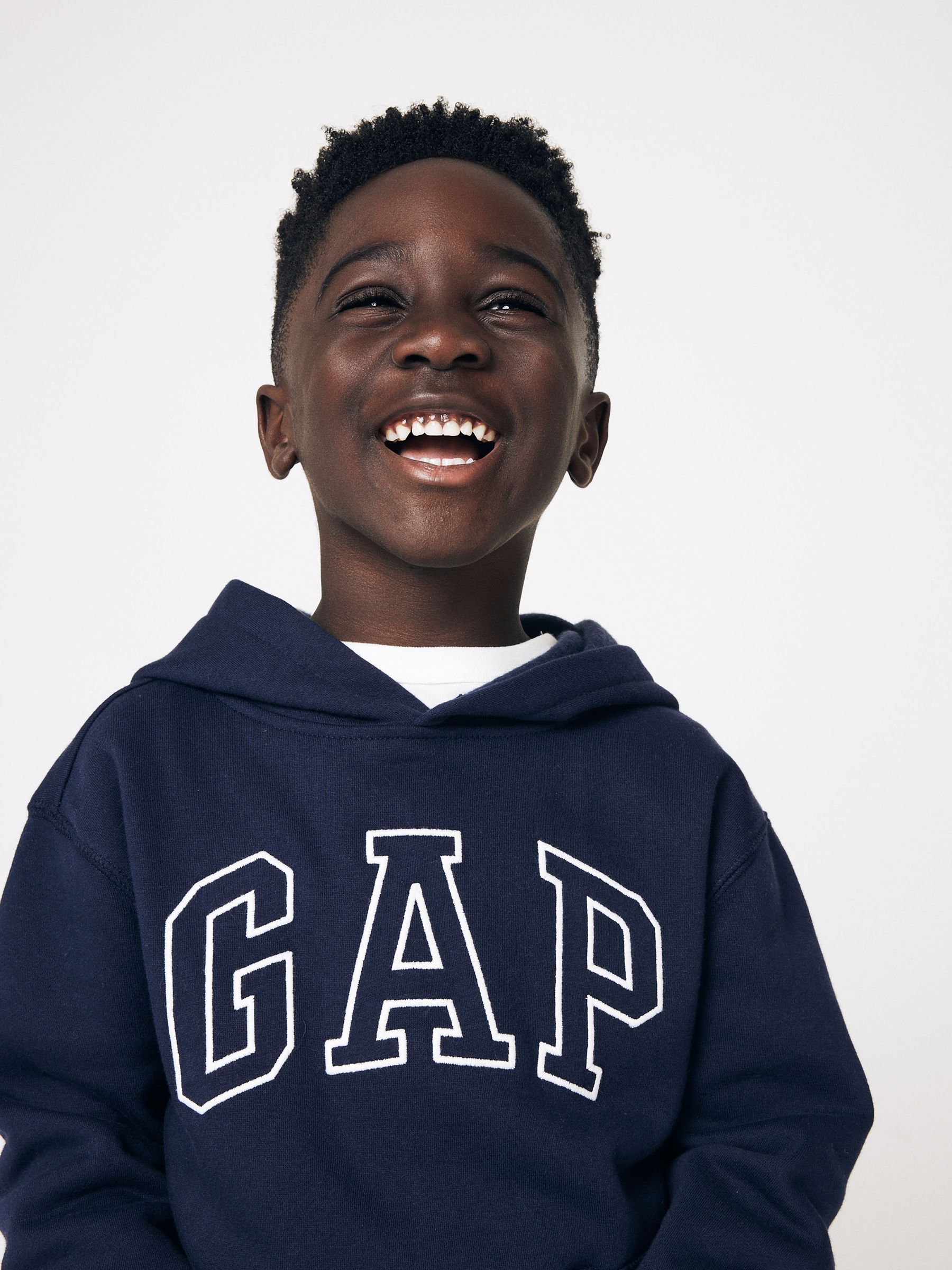 Navy Blue Logo Hoodie (4-13yrs) - Image 5 of 13