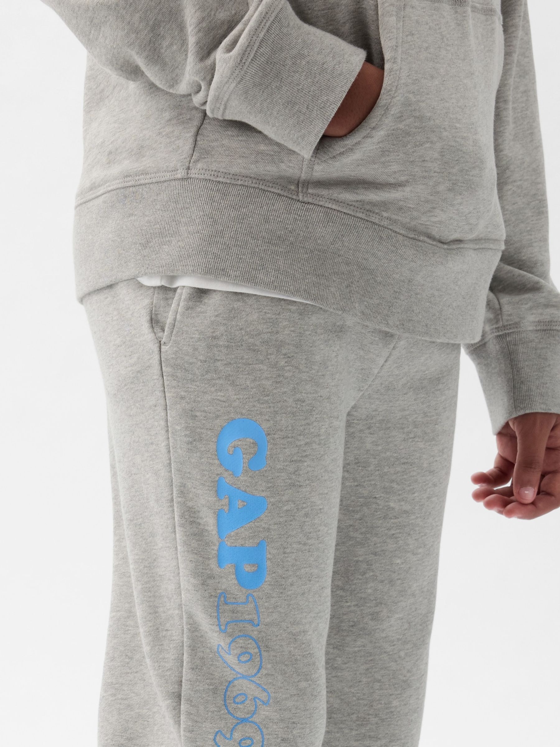 Grey 1969 Logo Pull On Joggers (4-13yrs) - Image 4 of 5