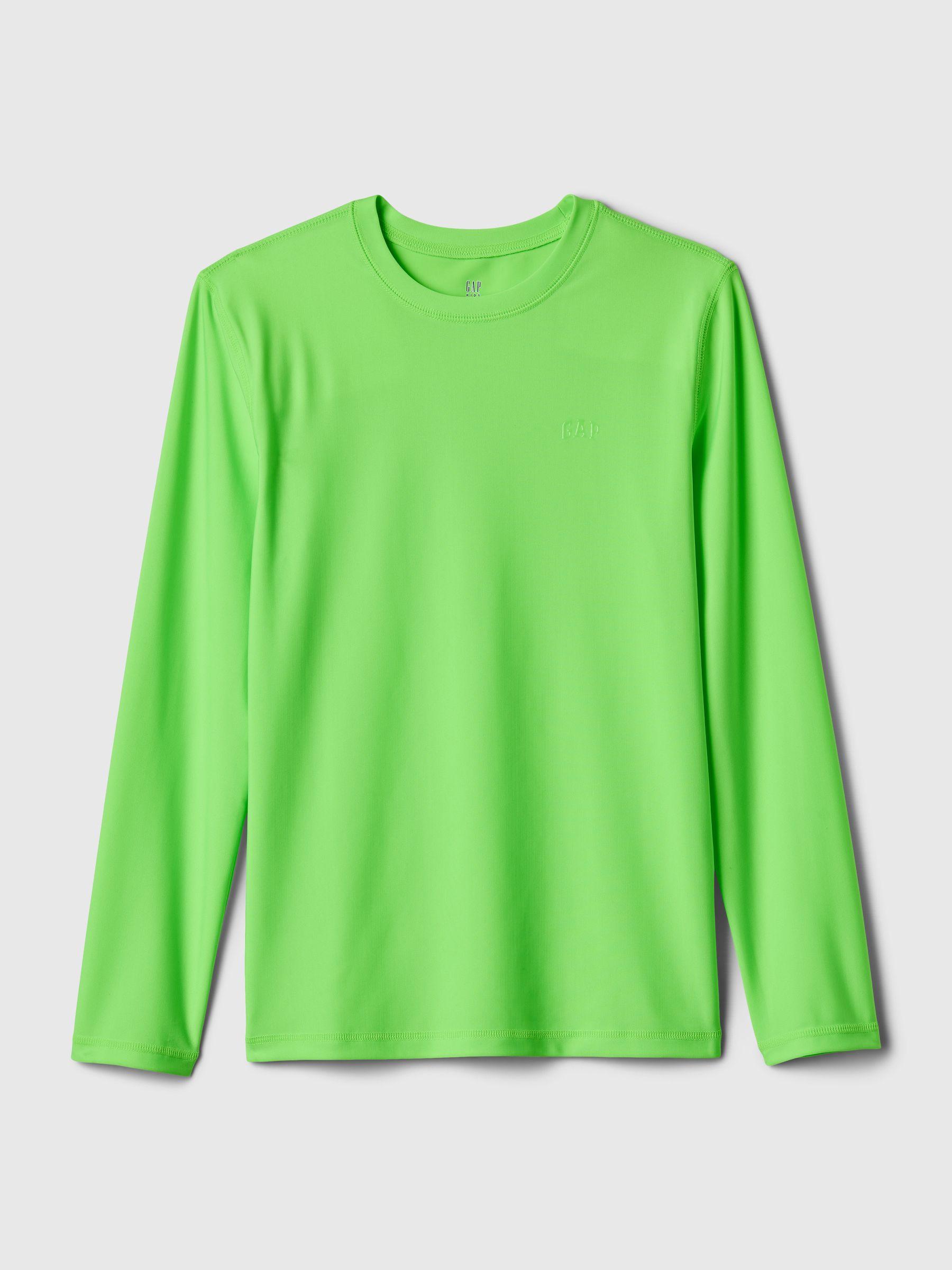 Green Logo Long Sleeve Rash Vest (4-13yrs) - Image 1 of 1