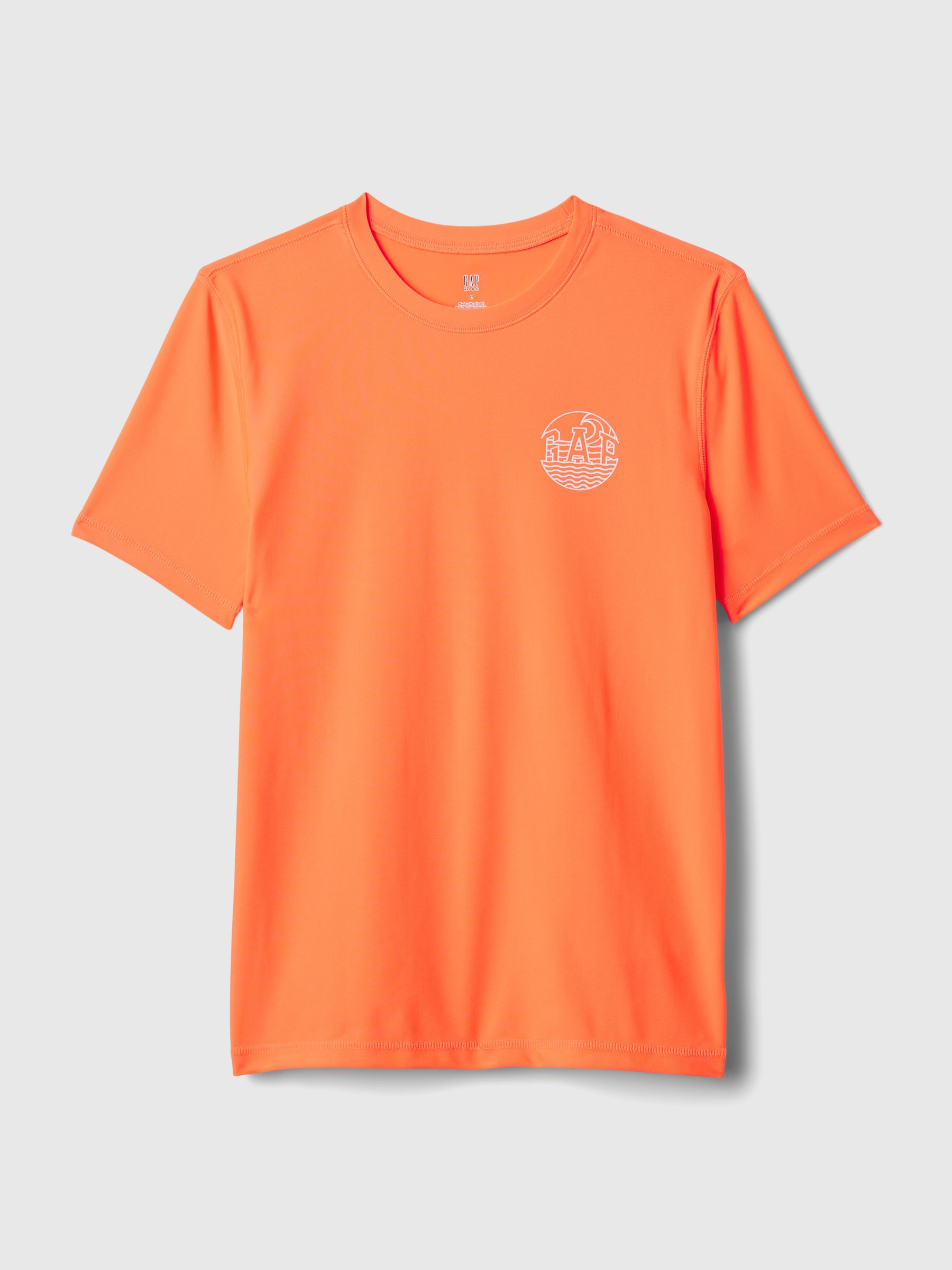 Orange Short Sleeve Rash Vest (4-13yrs) - Image 1 of 2