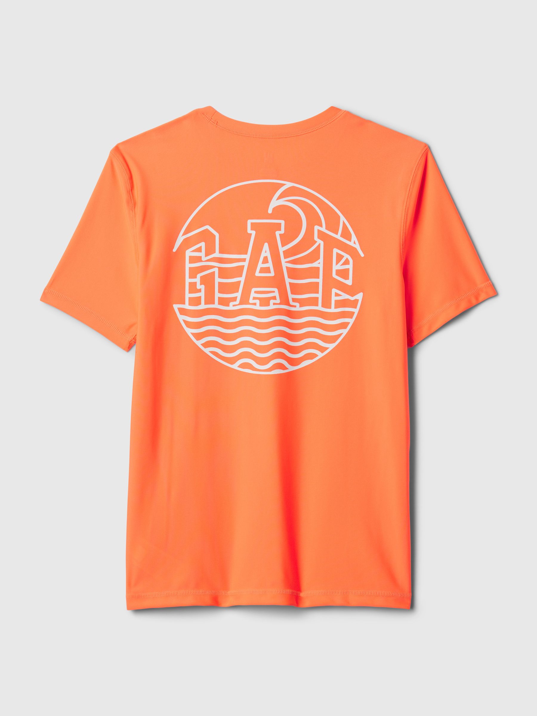 Orange Short Sleeve Rash Vest (4-13yrs) - Image 2 of 2
