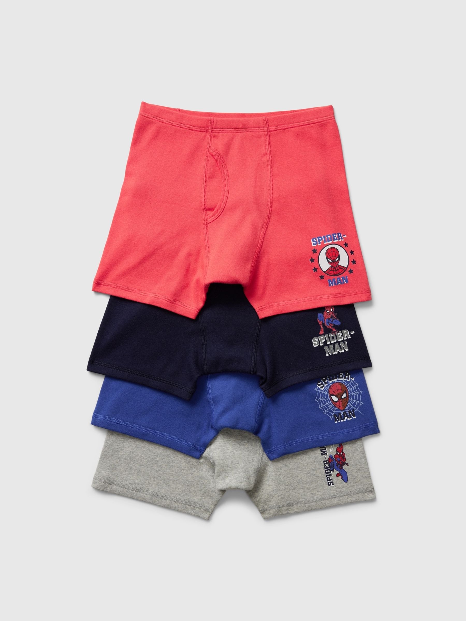 Multi Marvel Spider-Man Cotton Boxer Briefs 4 Pack (4-12yrs) - Image 1 of 1
