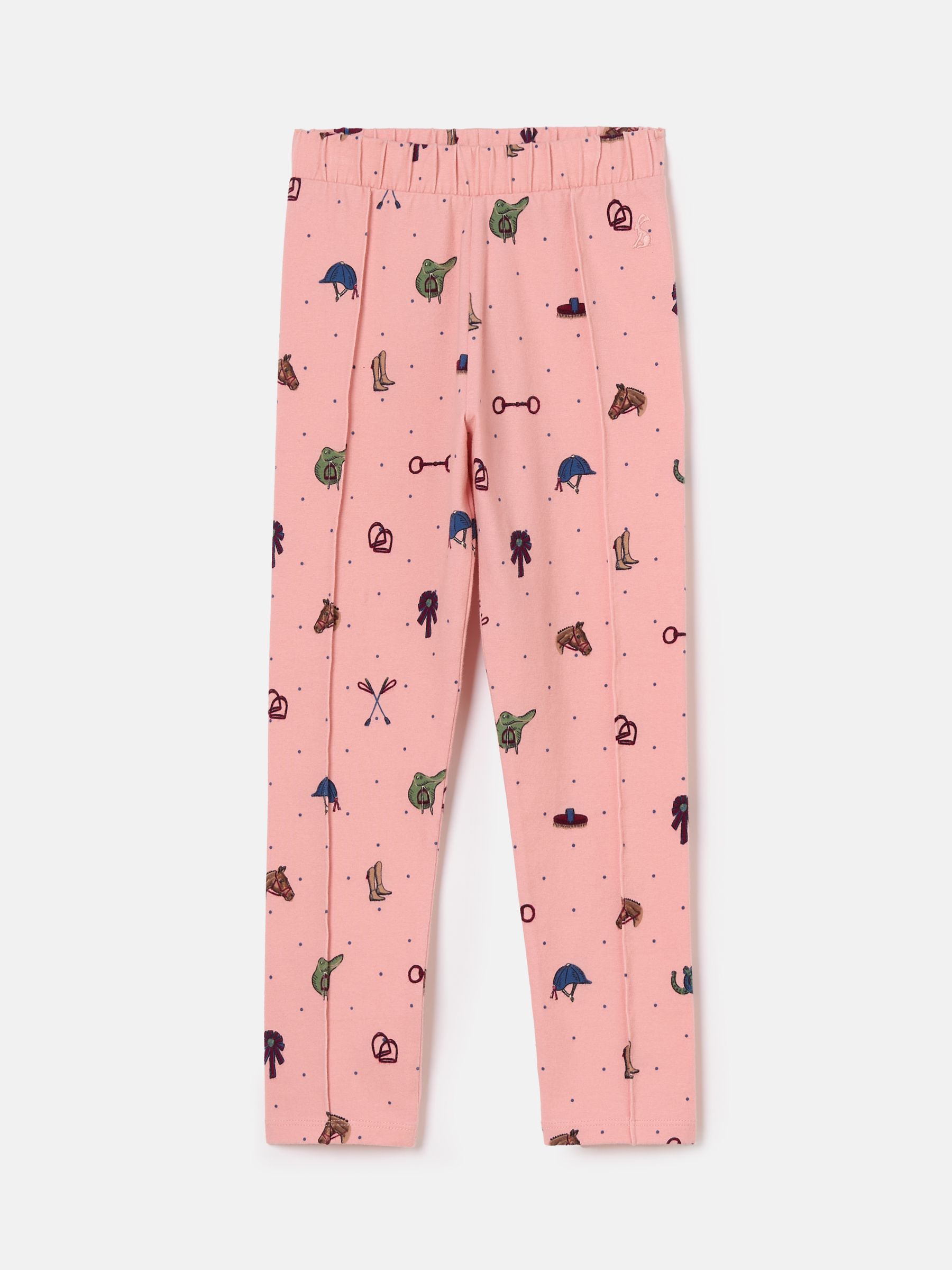 Girls' Dee Dee Pink Horse Print Leggings - Image 1 of 3