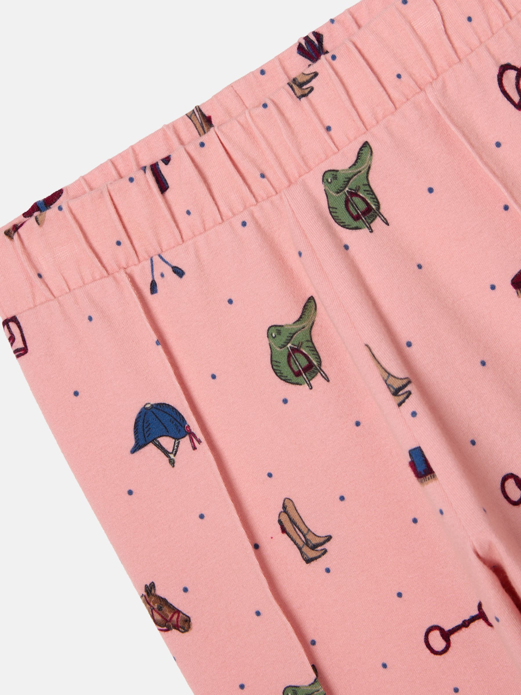 Girls' Dee Dee Pink Horse Print Leggings - Image 2 of 3