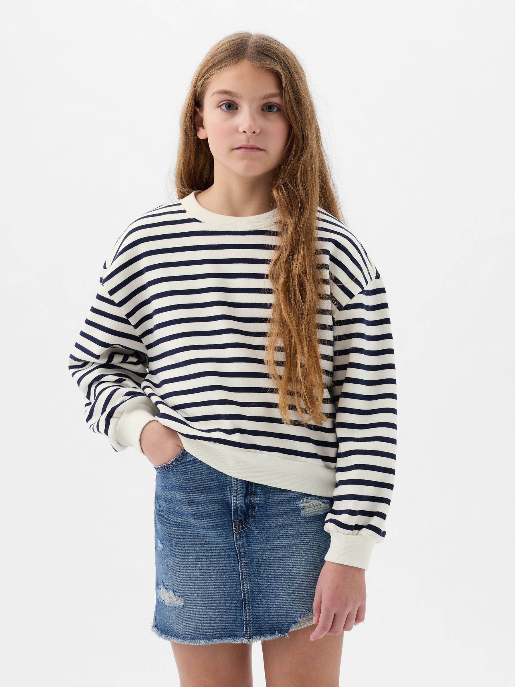 Blue Graphic Print Sweatshirt (4-13yrs) - Image 1 of 2
