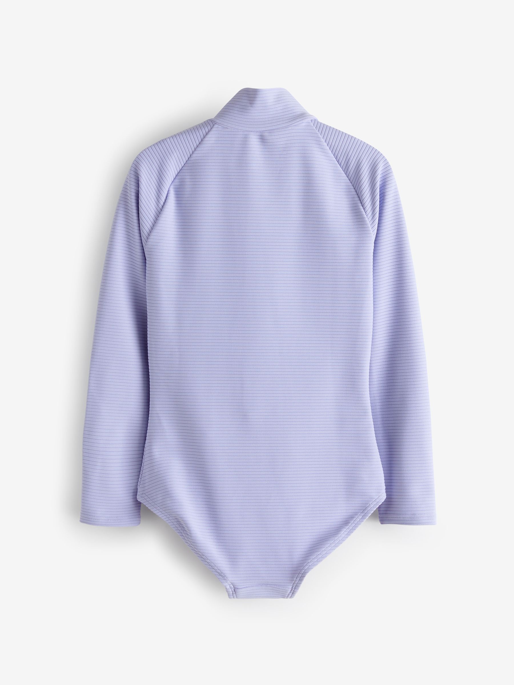 Purple Long Sleeve Zip Swimsuit (4-12yrs) - Image 2 of 3