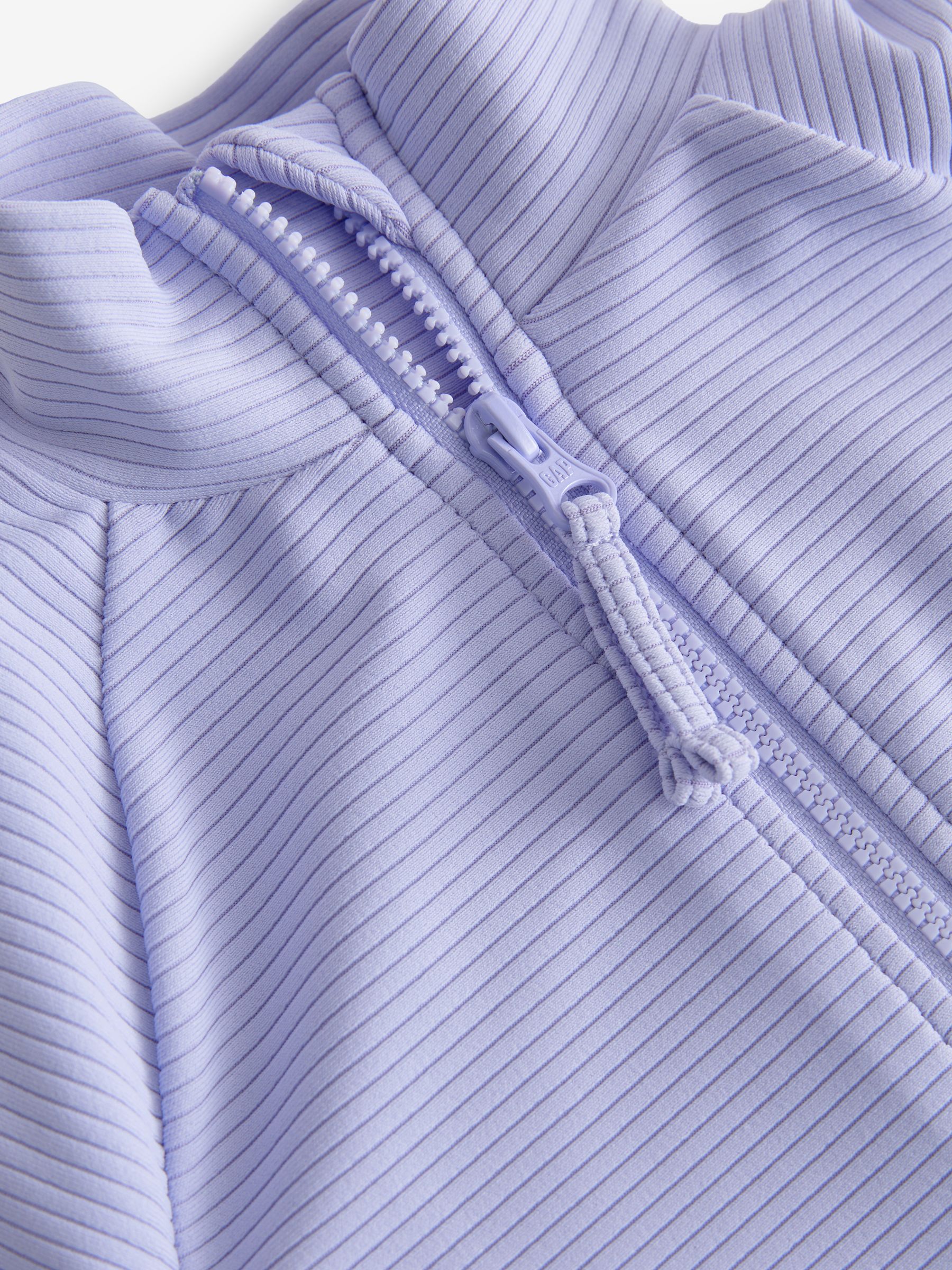 Purple Long Sleeve Zip Swimsuit (4-12yrs) - Image 3 of 3