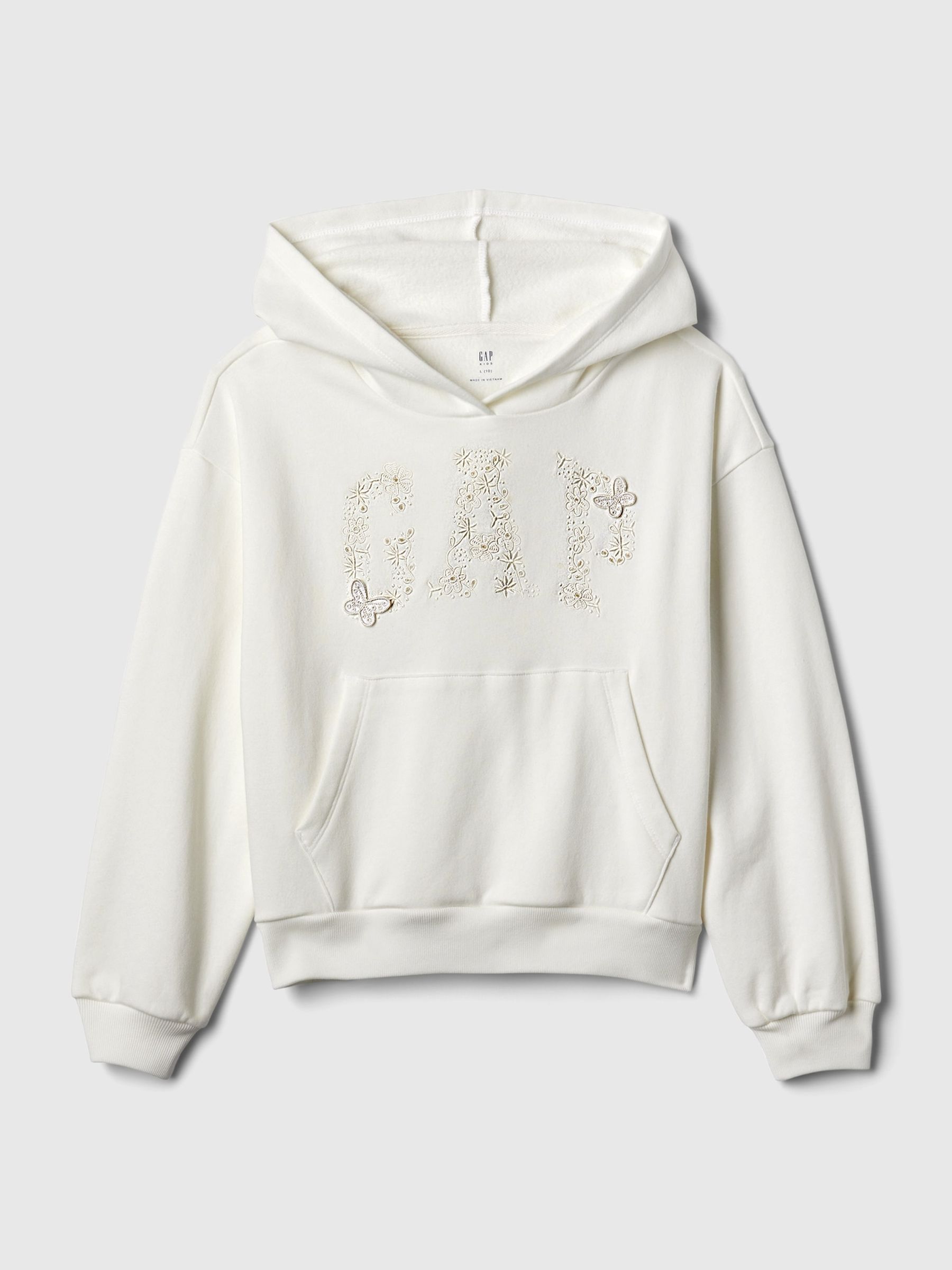 White Embroidered Arch Logo Hoodie (4-13yrs) - Image 1 of 5