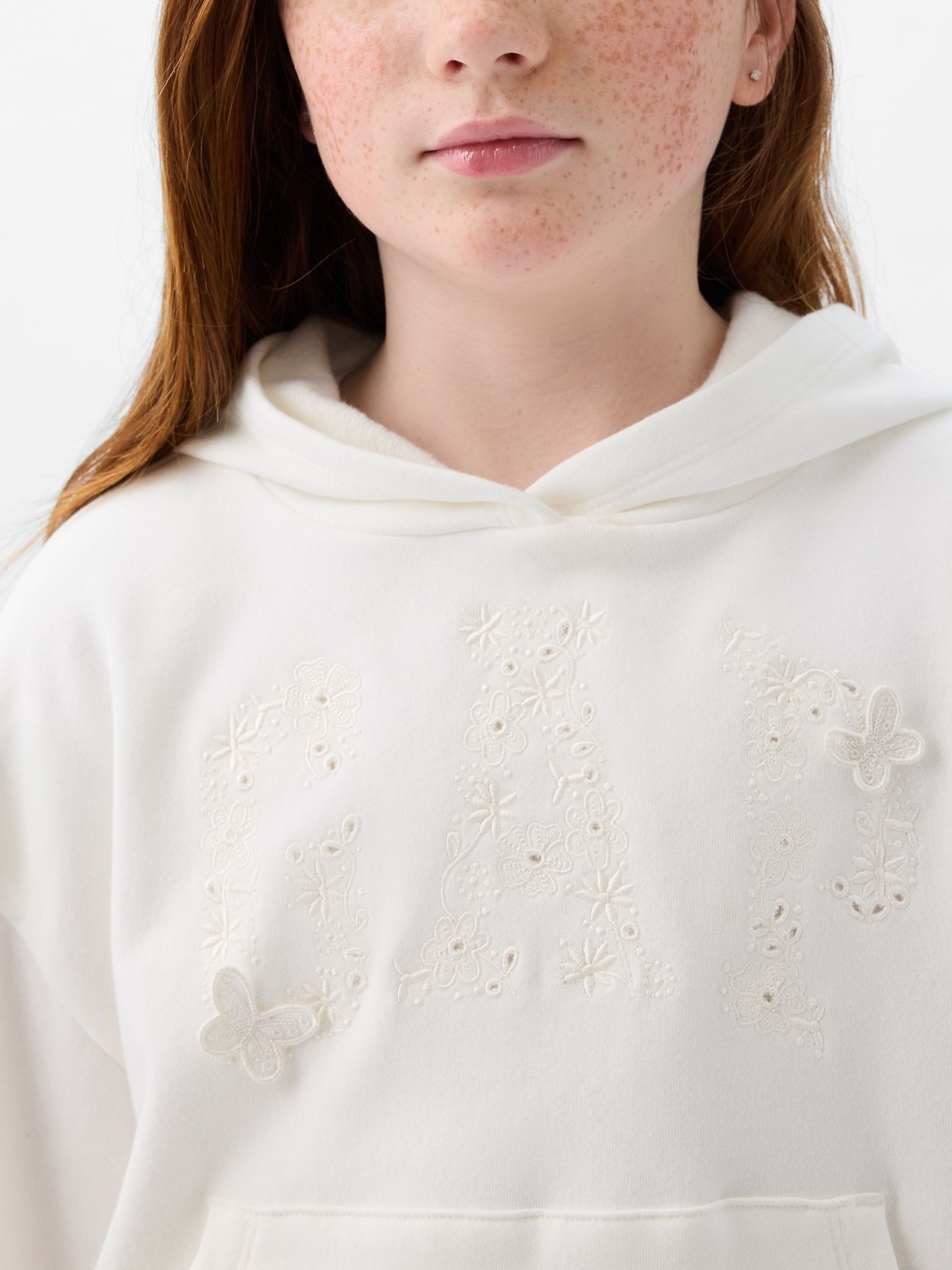 White Embroidered Arch Logo Hoodie (4-13yrs) - Image 5 of 5