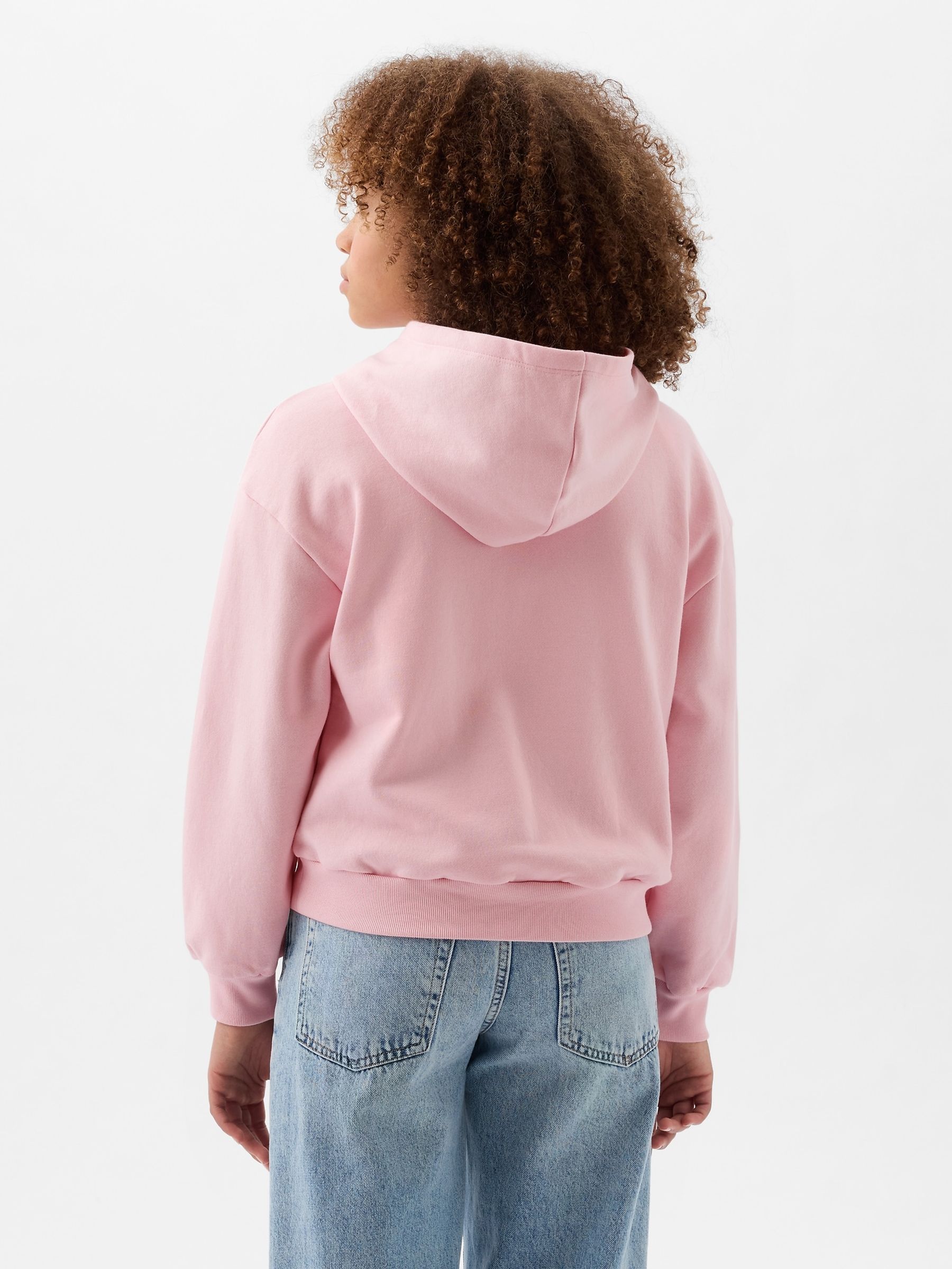 Pink Embroidered Arch Logo Hoodie (4-13yrs) - Image 2 of 2