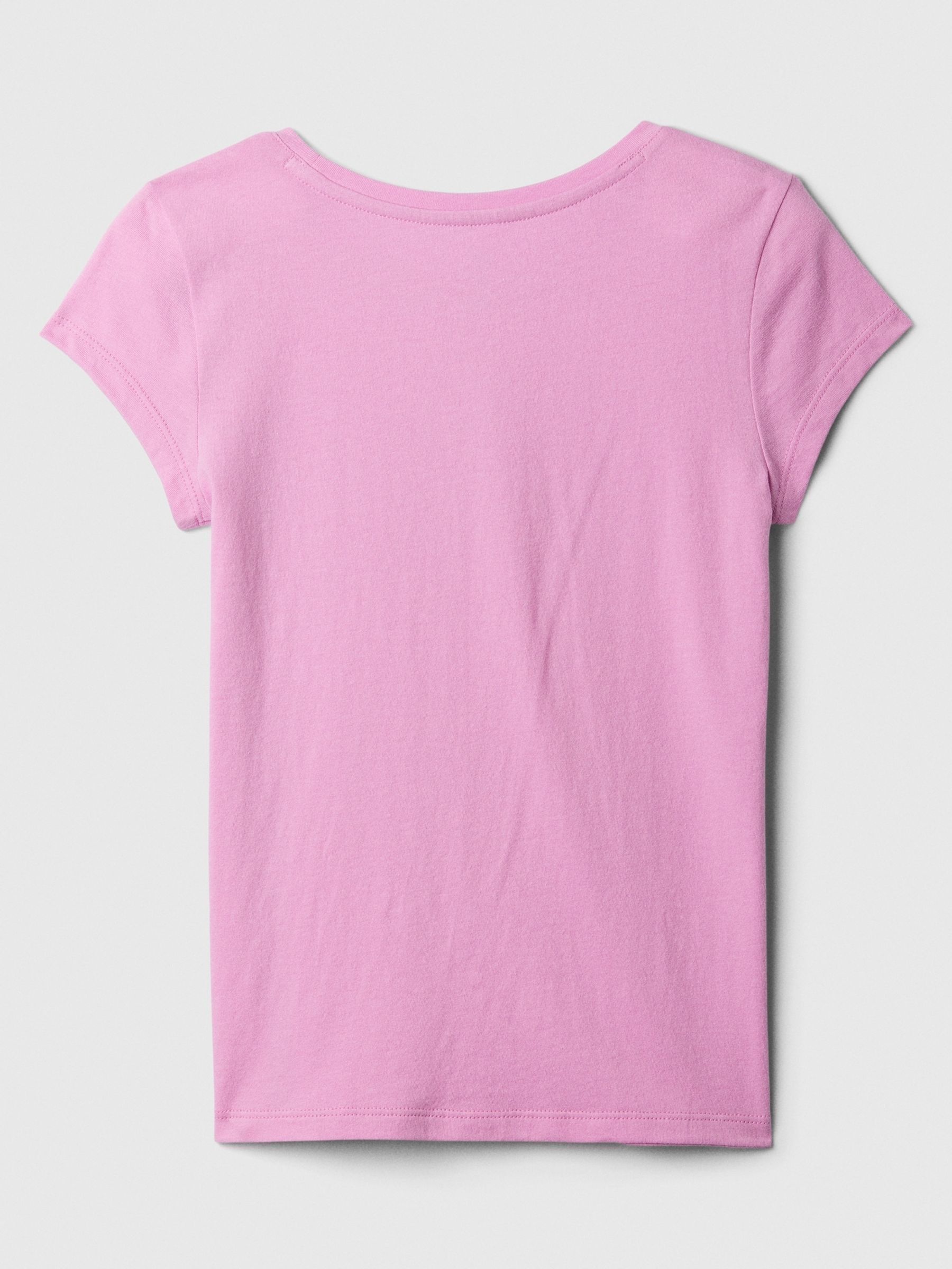 Pink Logo Graphic Short Sleeve Crew Neck T-Shirt (4-13yrs) - Image 2 of 2
