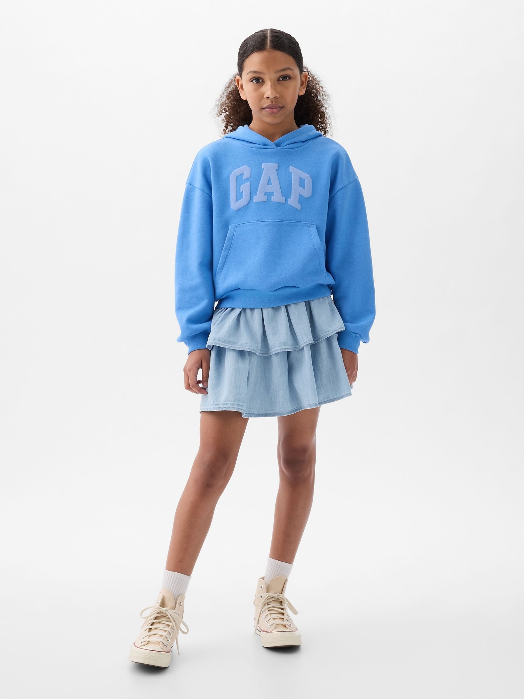 Blue Arch Logo Hoodie (4-13yrs) - Image 3 of 4