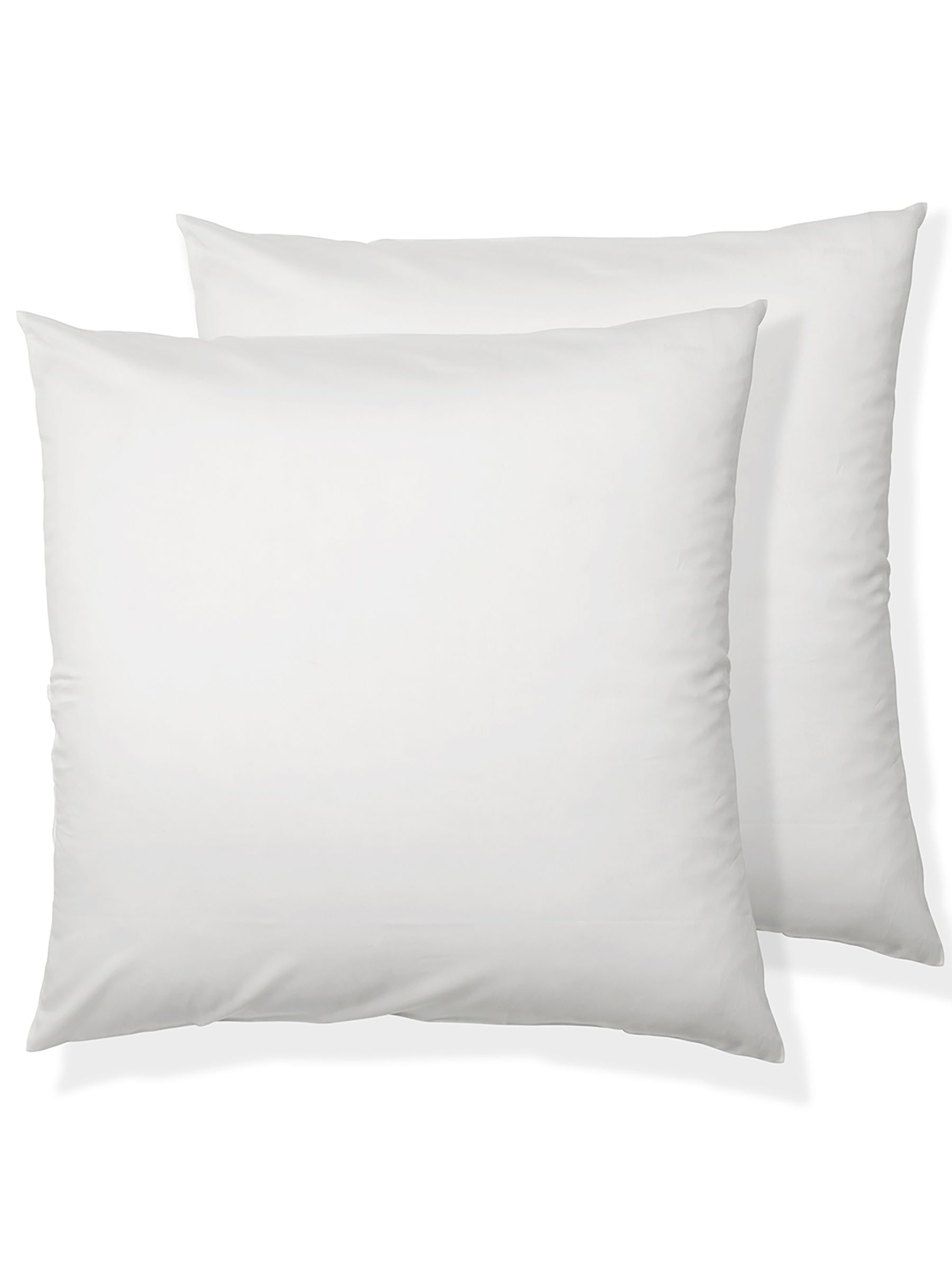 Bedfolk Set of 2 White Luxe 100% Cotton Square Pillowcases - Image 3 of 3