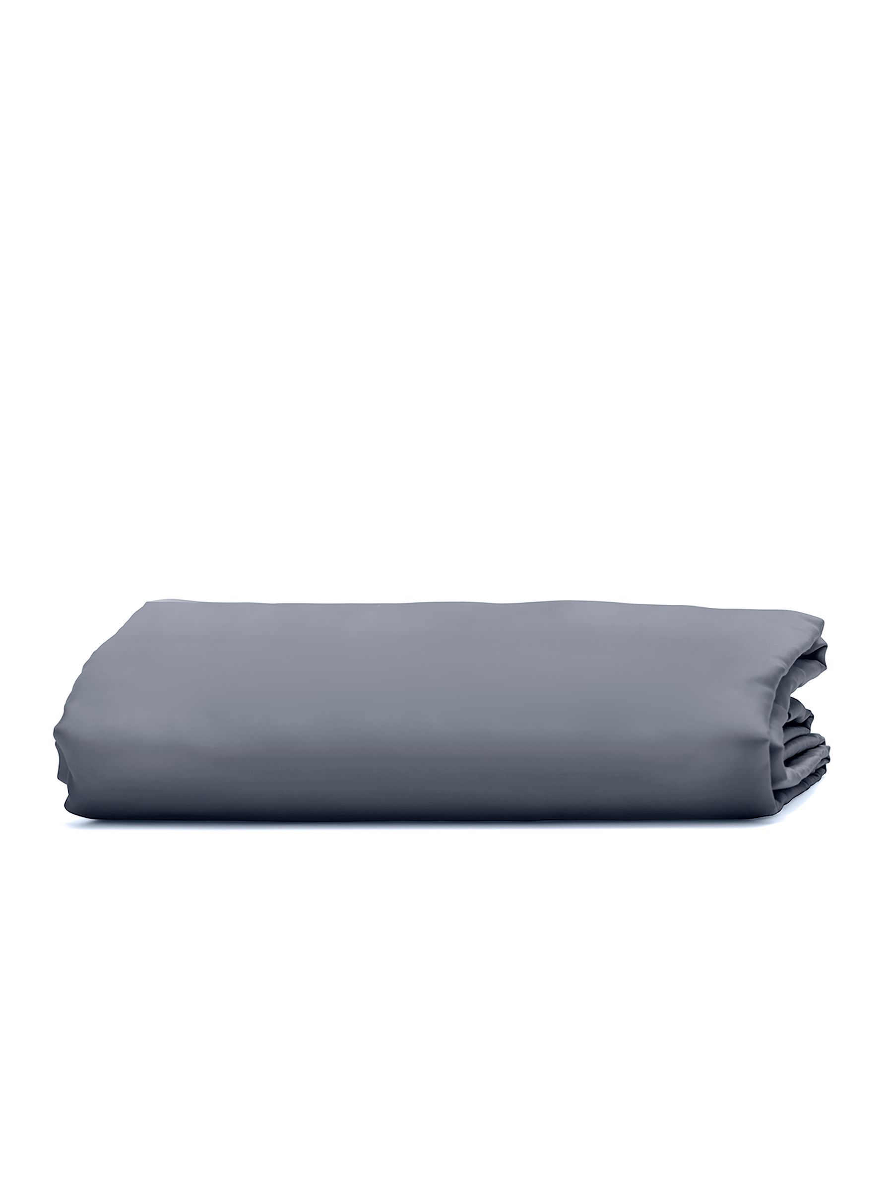 Bedfolk Blue 100% Cotton Luxe Fitted Sheet - Image 4 of 4