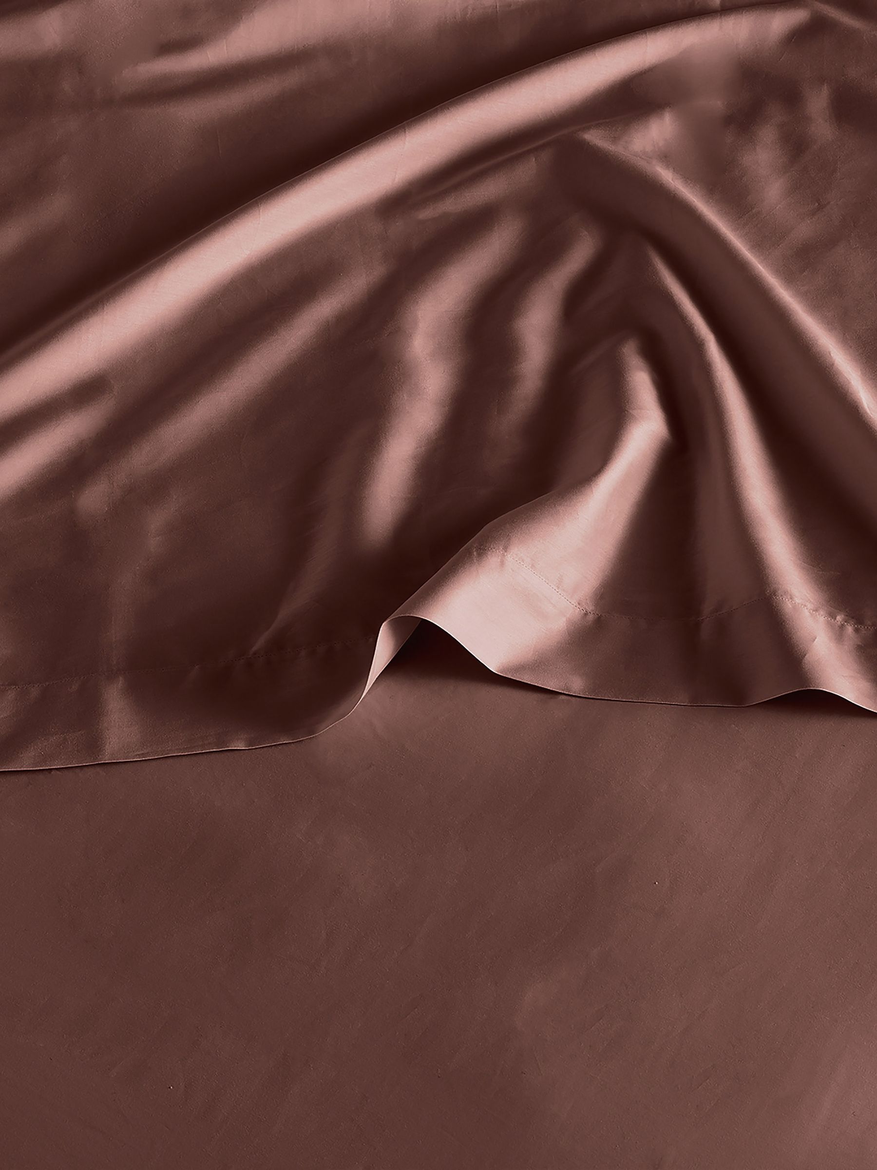 Bedfolk Orange 100% Cotton Luxe Deep Fitted Sheet - Image 1 of 4