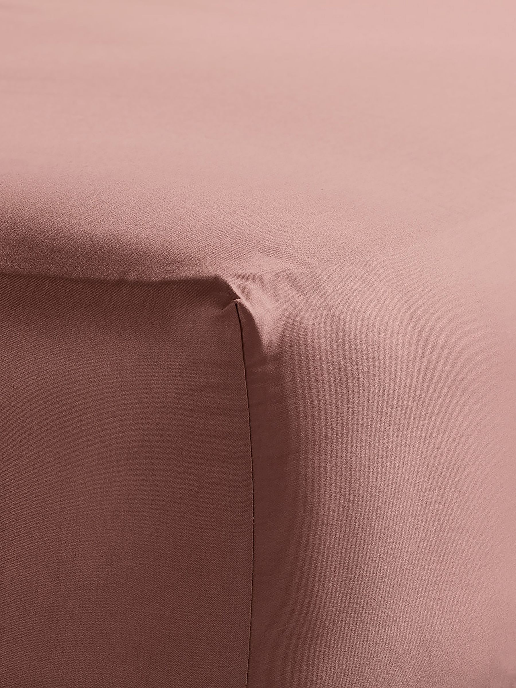 Bedfolk Orange 100% Cotton Luxe Deep Fitted Sheet - Image 3 of 4