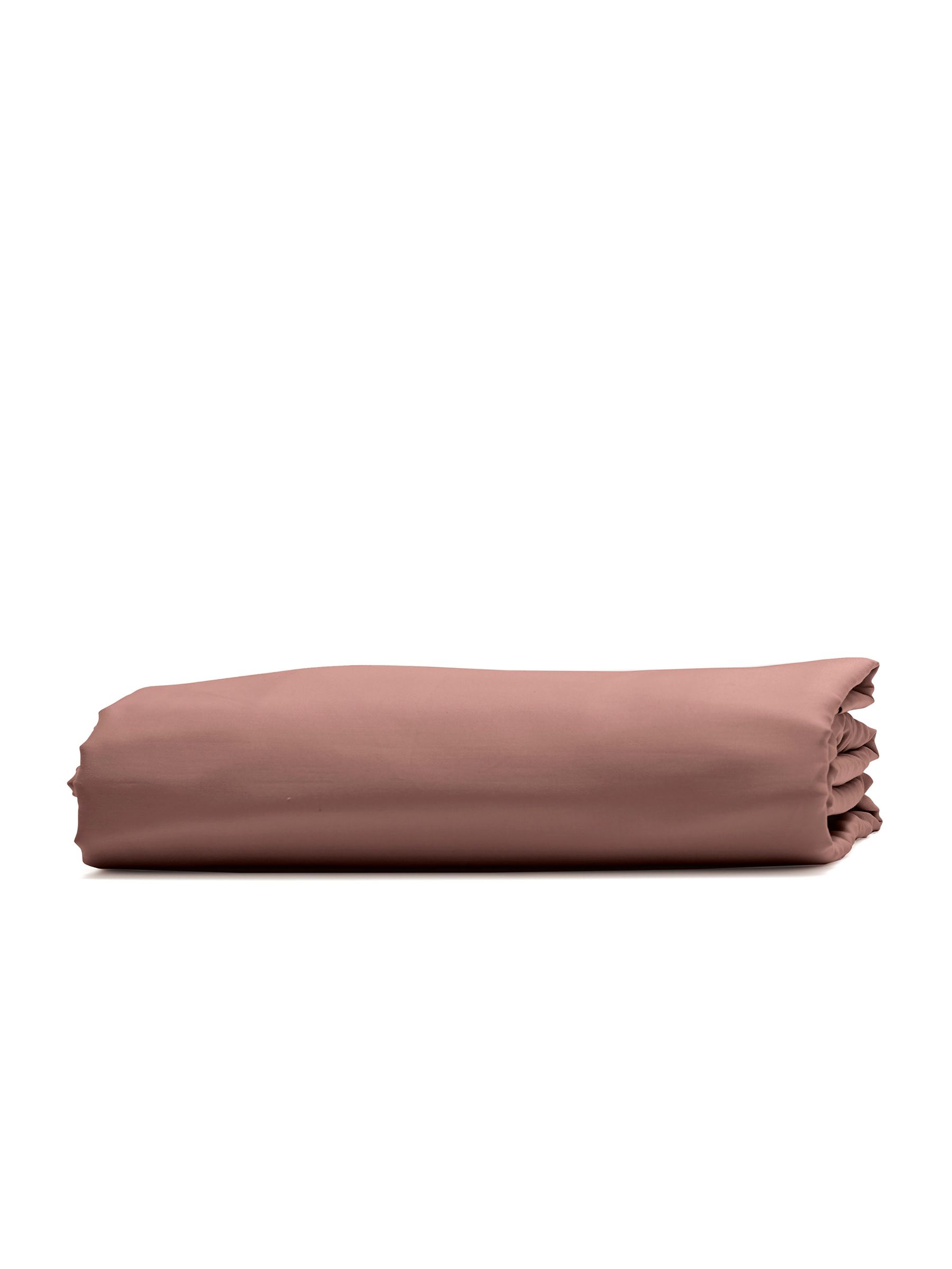 Bedfolk Orange 100% Cotton Luxe Deep Fitted Sheet - Image 4 of 4