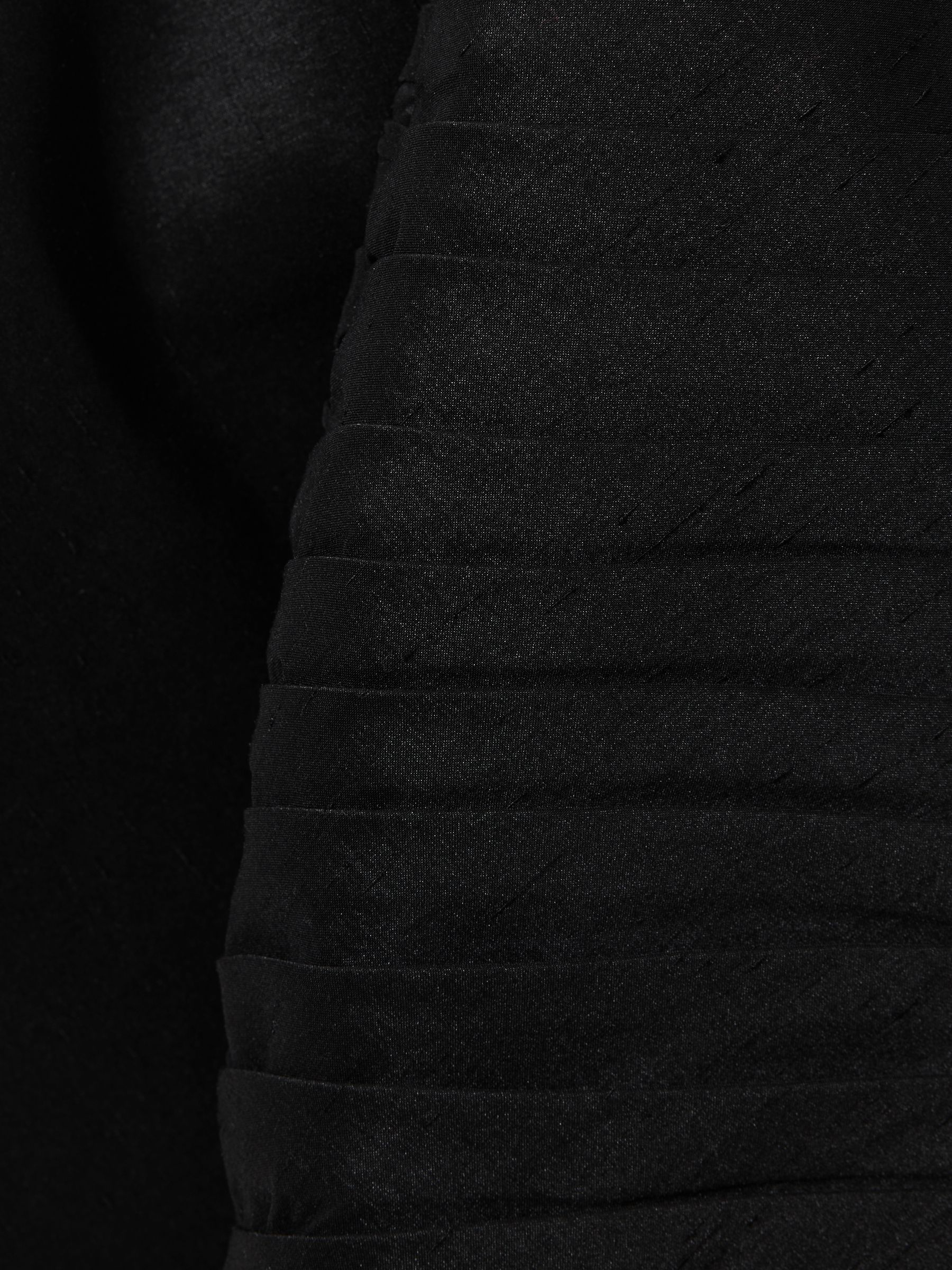 Rachel Gilbert Pleated Bow Back Midi Dress in Black - Image 4 of 4