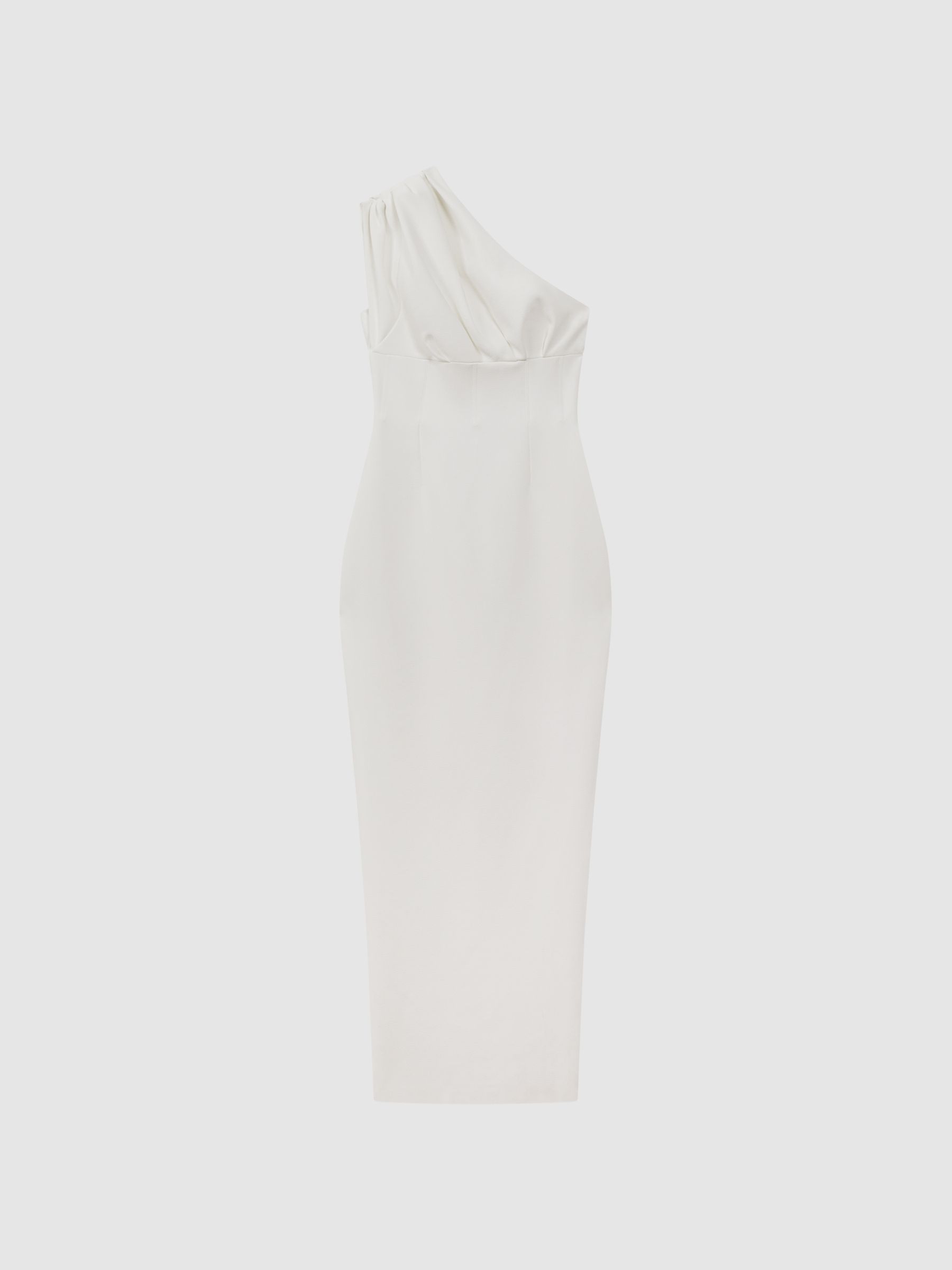 Rachel Gilbert One-Shoulder Maxi Dress in Ivory - Image 2 of 5