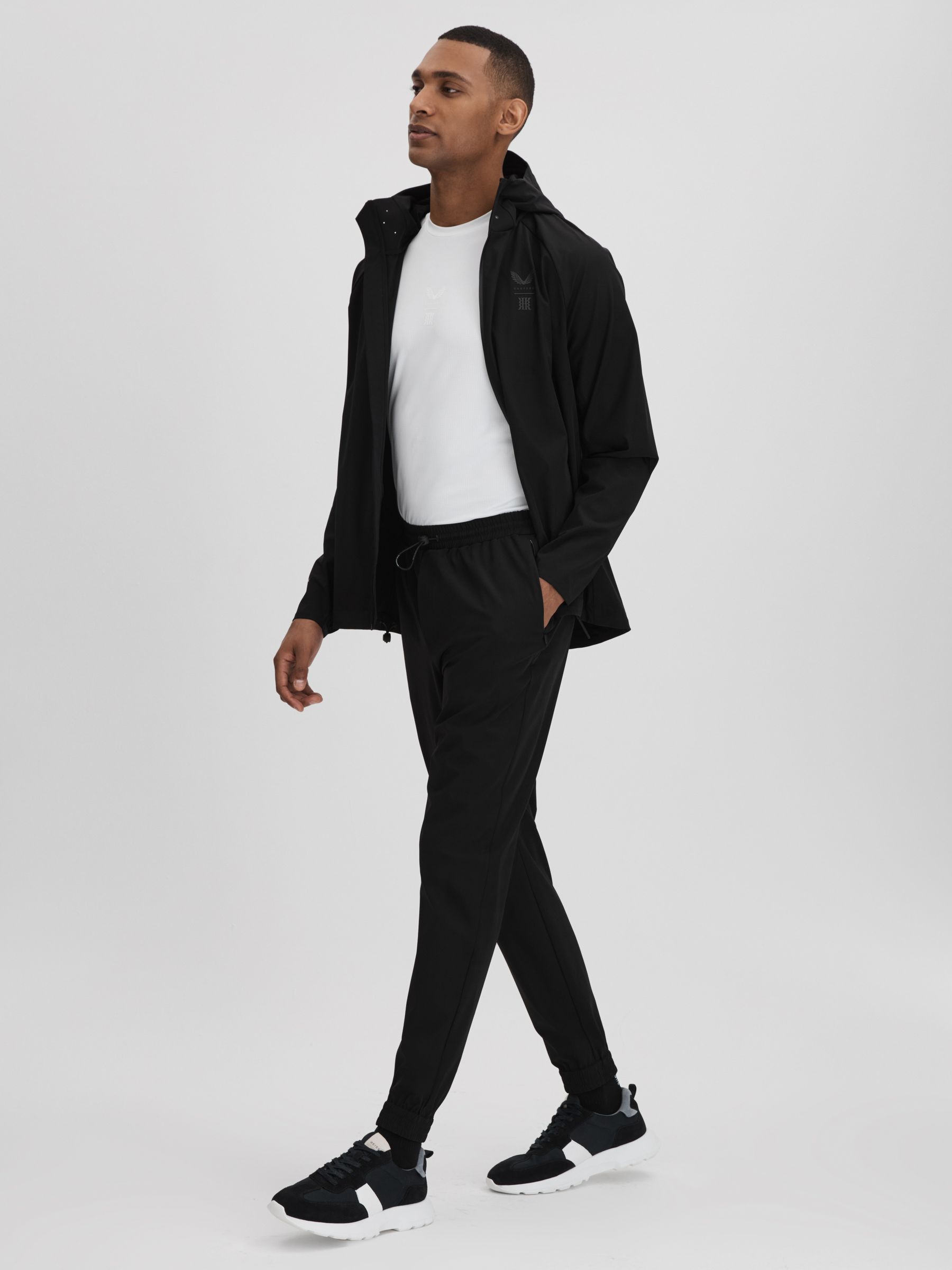 Castore Water Repellent Track Joggers in Onyx Black - Image 3 of 8