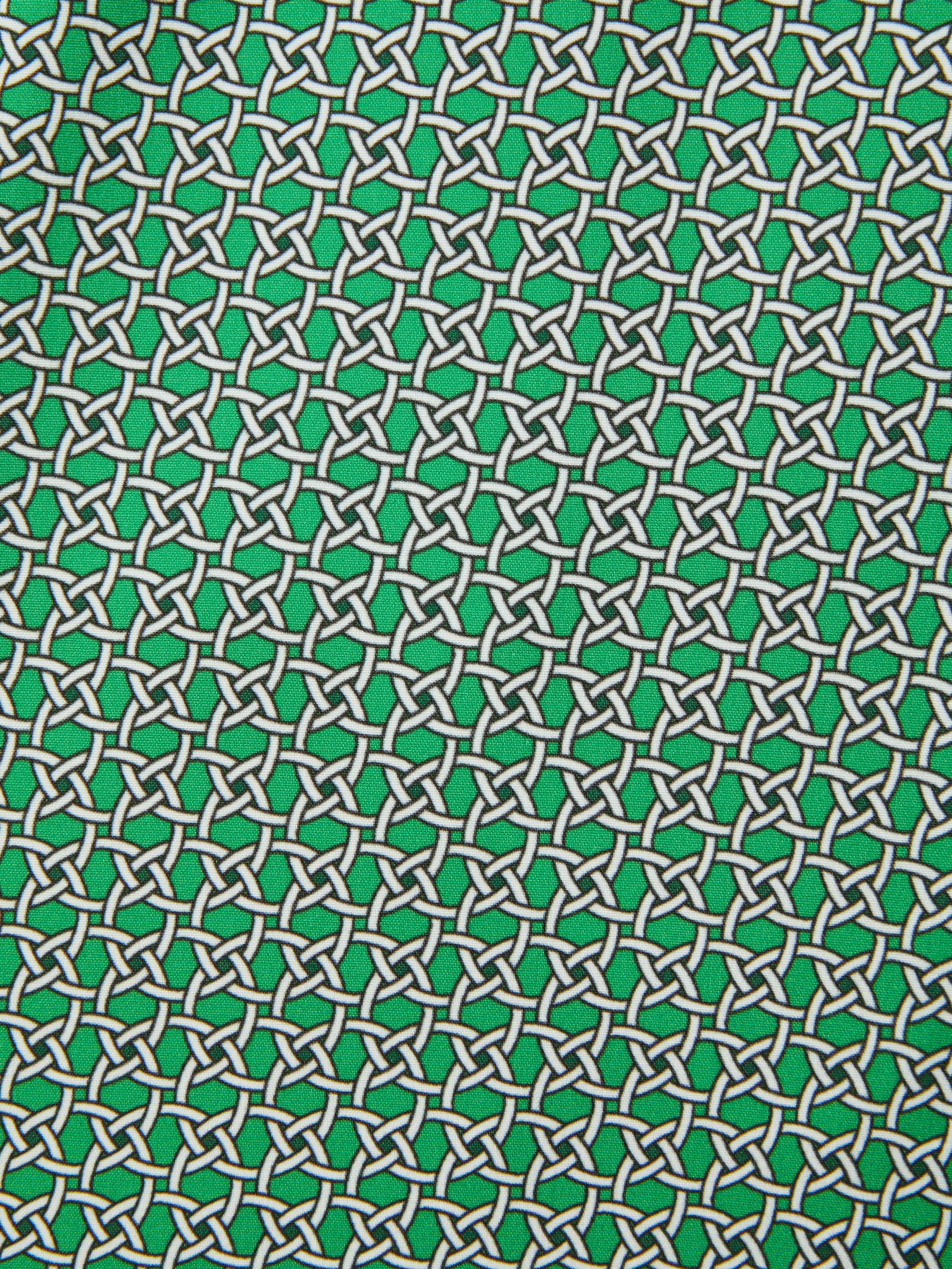 Printed Drawstring Swim Shorts in Bright Green/White - Image 6 of 6