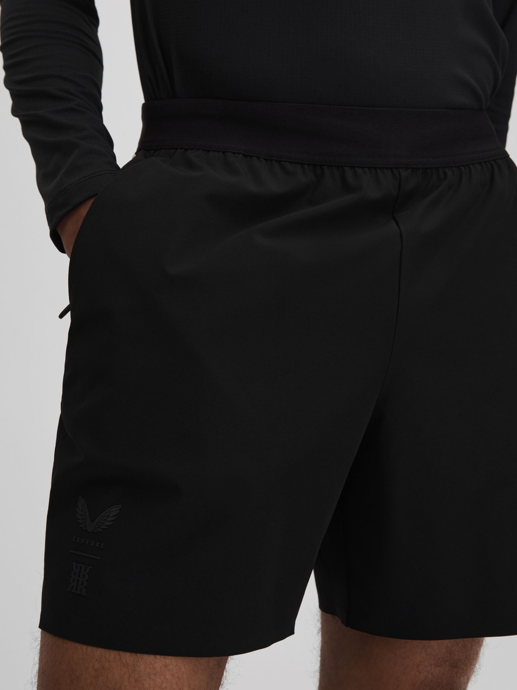 Castore Water Repellent Shorts in Onyx Black - Image 5 of 6