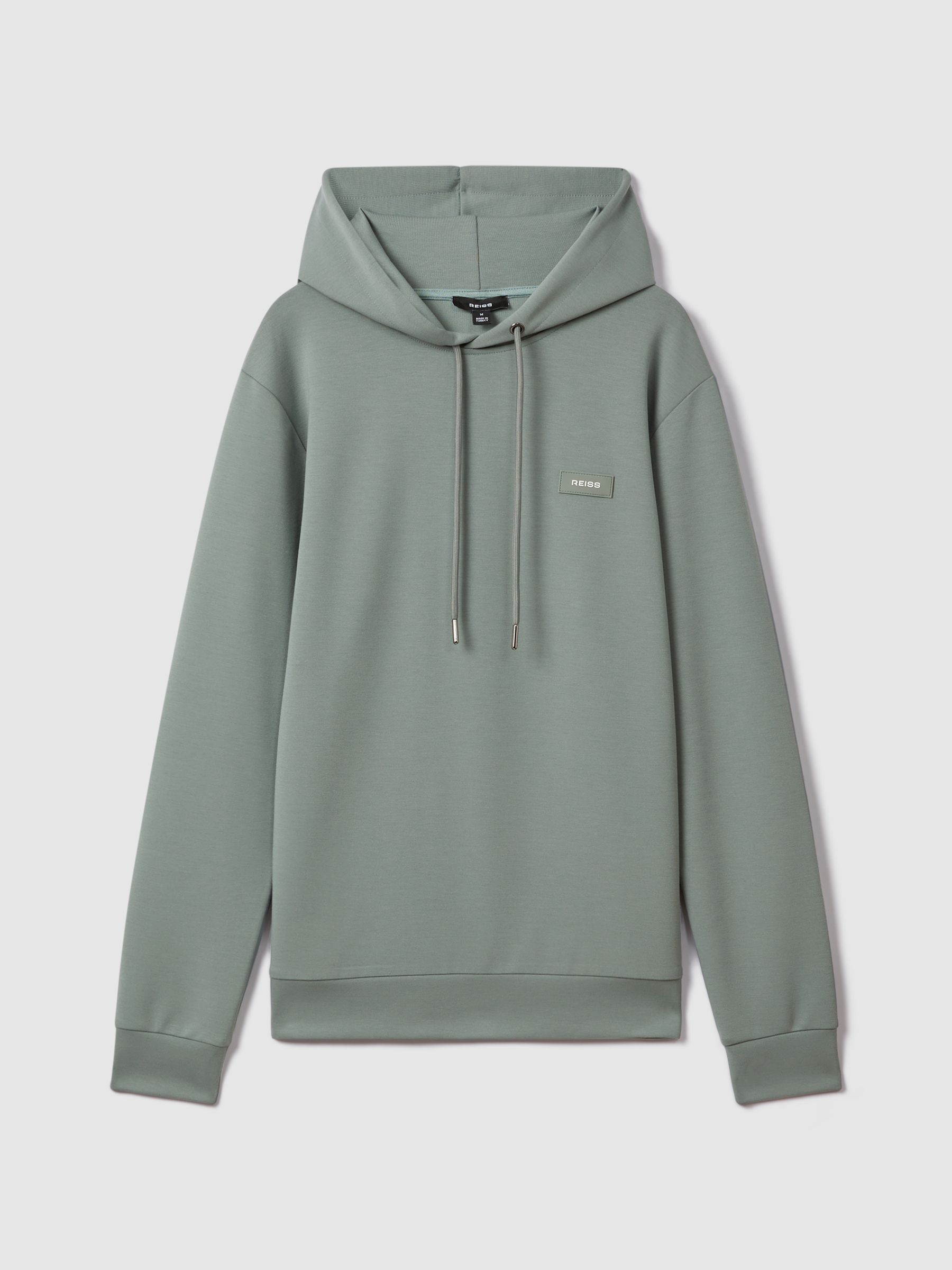 Interlock Jersey Hoodie in Sage - Image 2 of 6