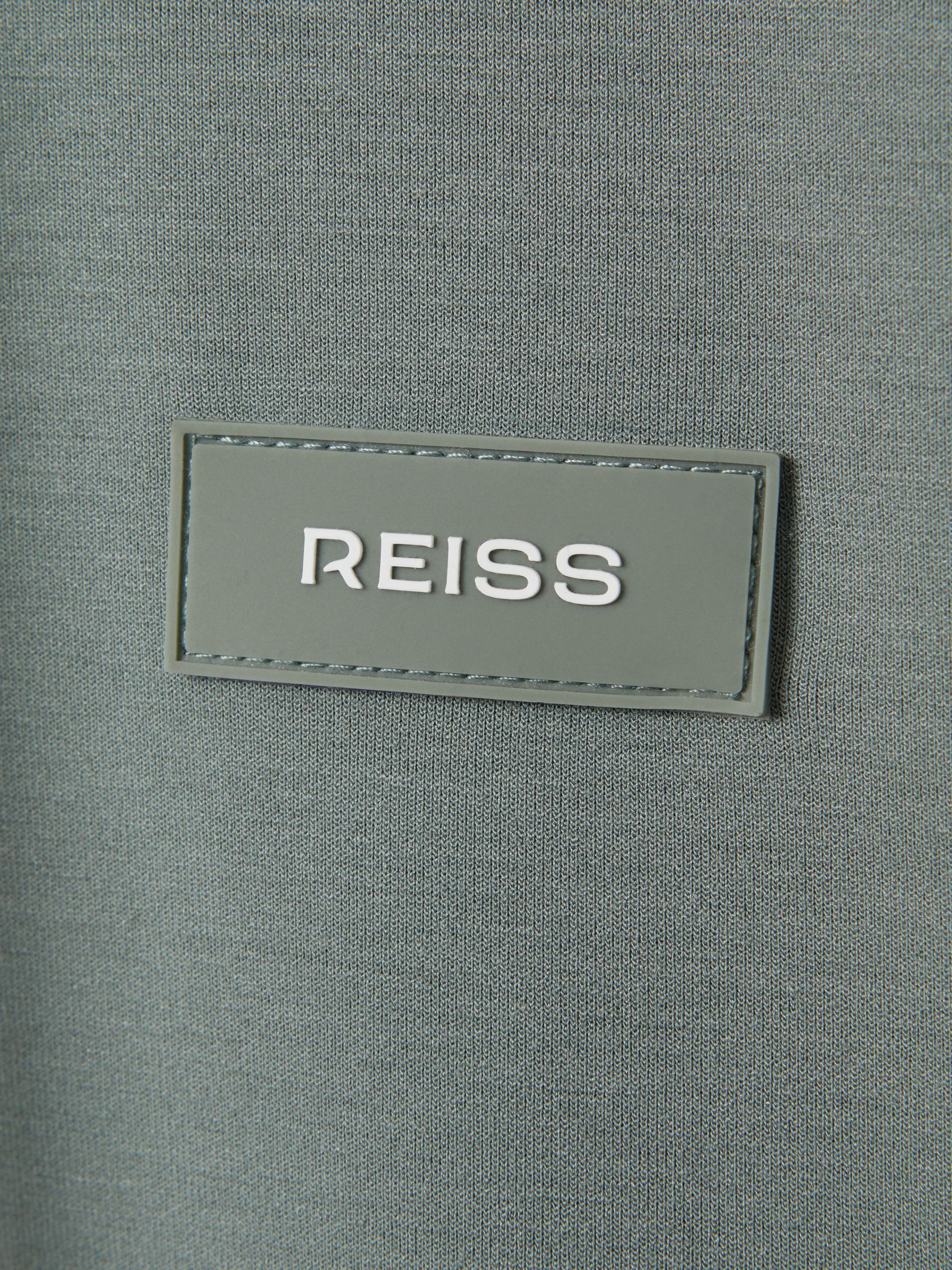 Interlock Jersey Hoodie in Sage - Image 6 of 6