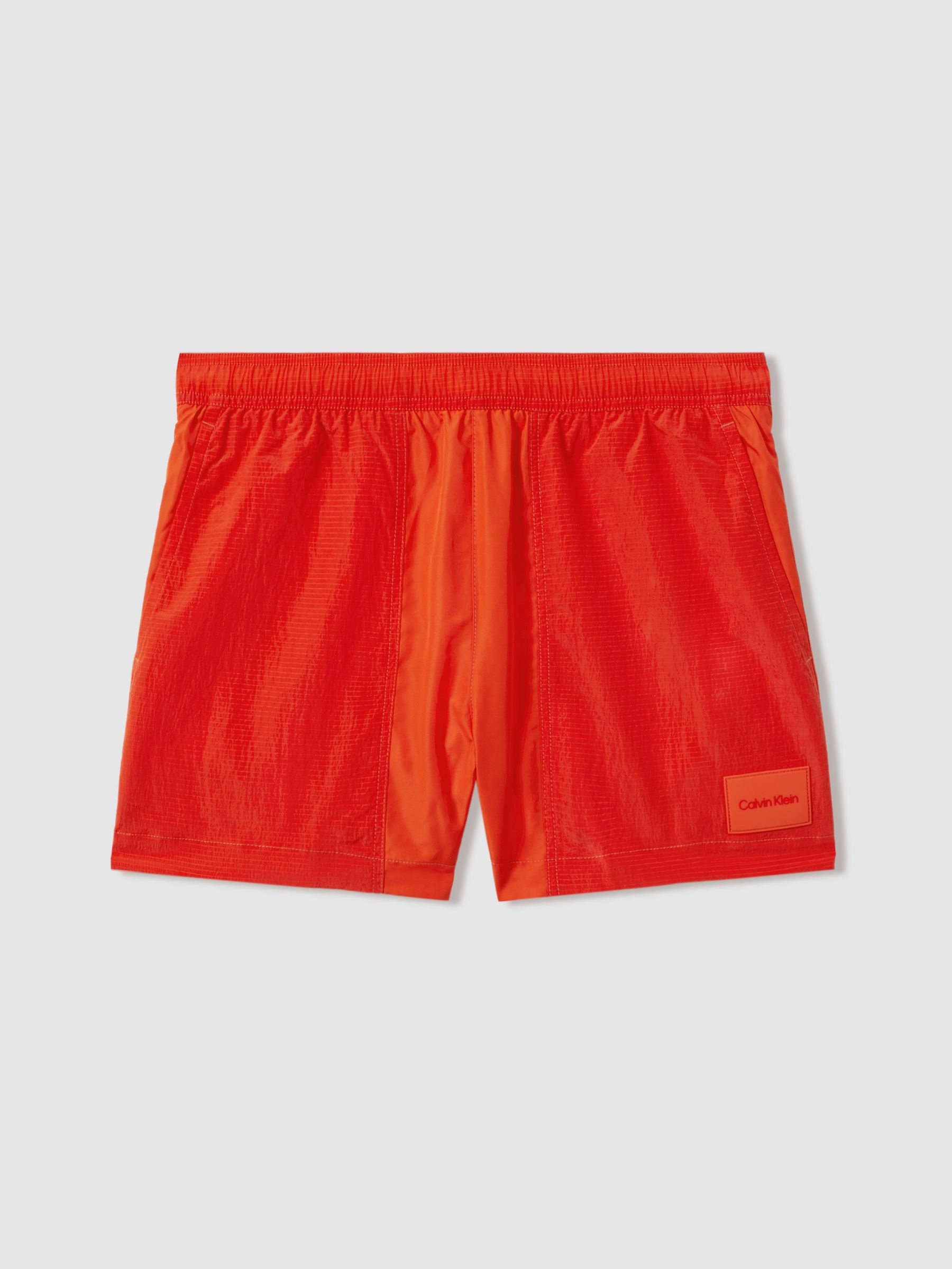 Calvin Klein Underwear Drawstring Swim Shorts in Orange - Image 1 of 2 Calvin Klein Underwear Drawstring Swim Shorts in Orange - Image 1 of 2