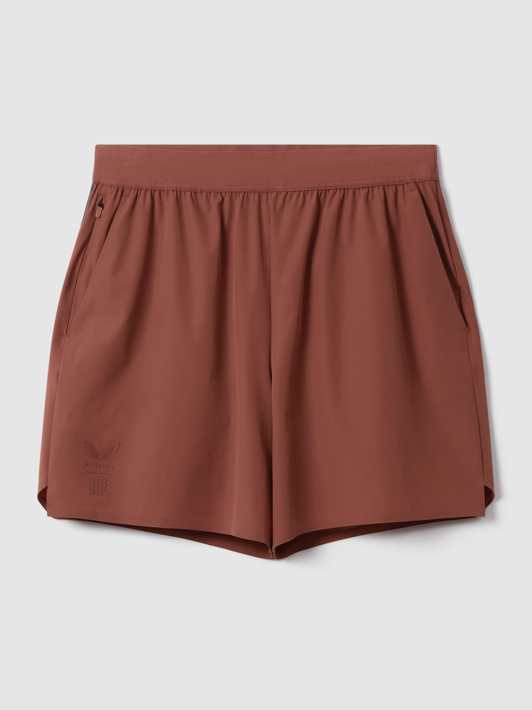 Castore Water Repellent Shorts in Rust - Image 2 of 7