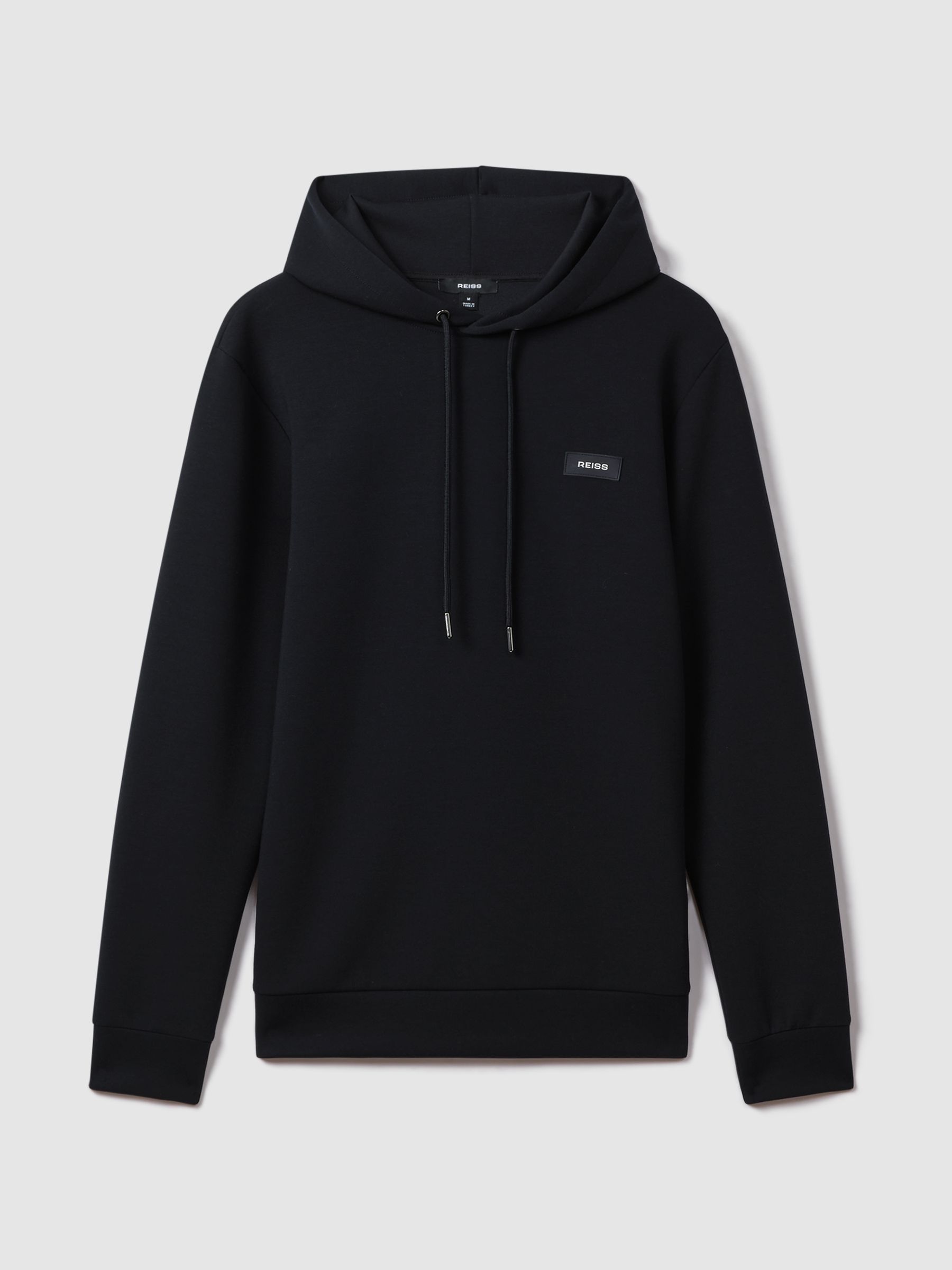Interlock Jersey Hoodie in Navy - Image 2 of 6