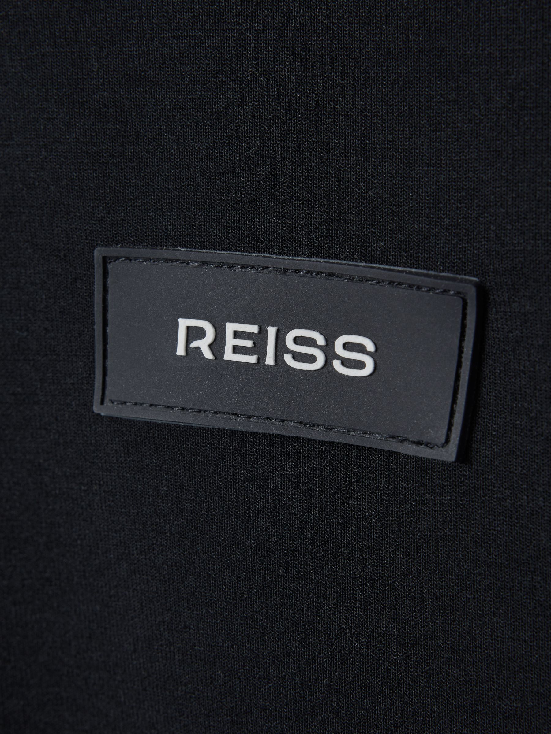 Interlock Jersey Hoodie in Navy - Image 6 of 6