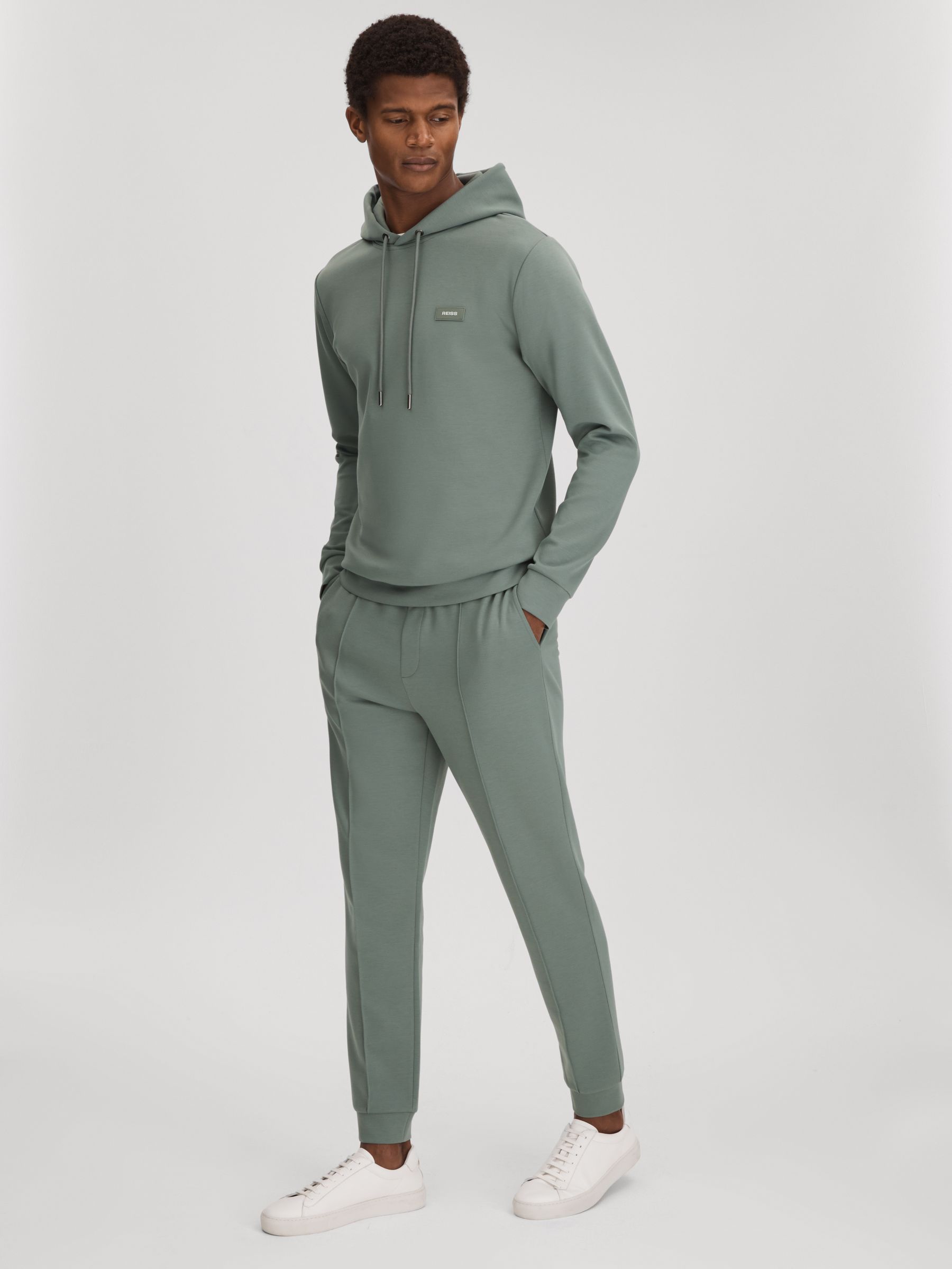 Interlock Jersey Joggers in Sage - Image 1 of 6