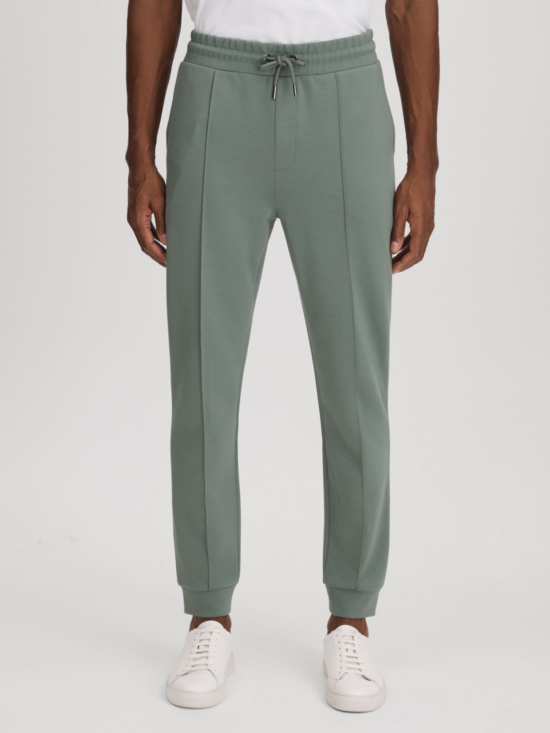 Interlock Jersey Joggers in Sage - Image 3 of 6
