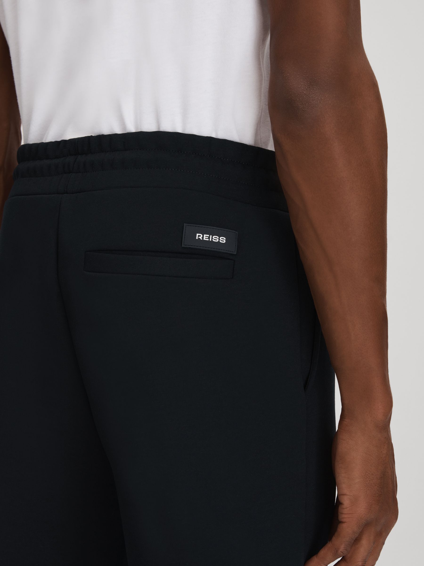Interlock Jersey Joggers in Navy - Image 6 of 7