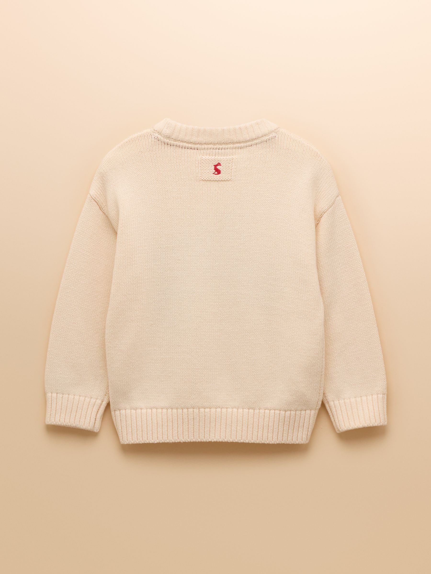 Girls' Hattie Cream Intarsia Horse Jumper - Image 5 of 8