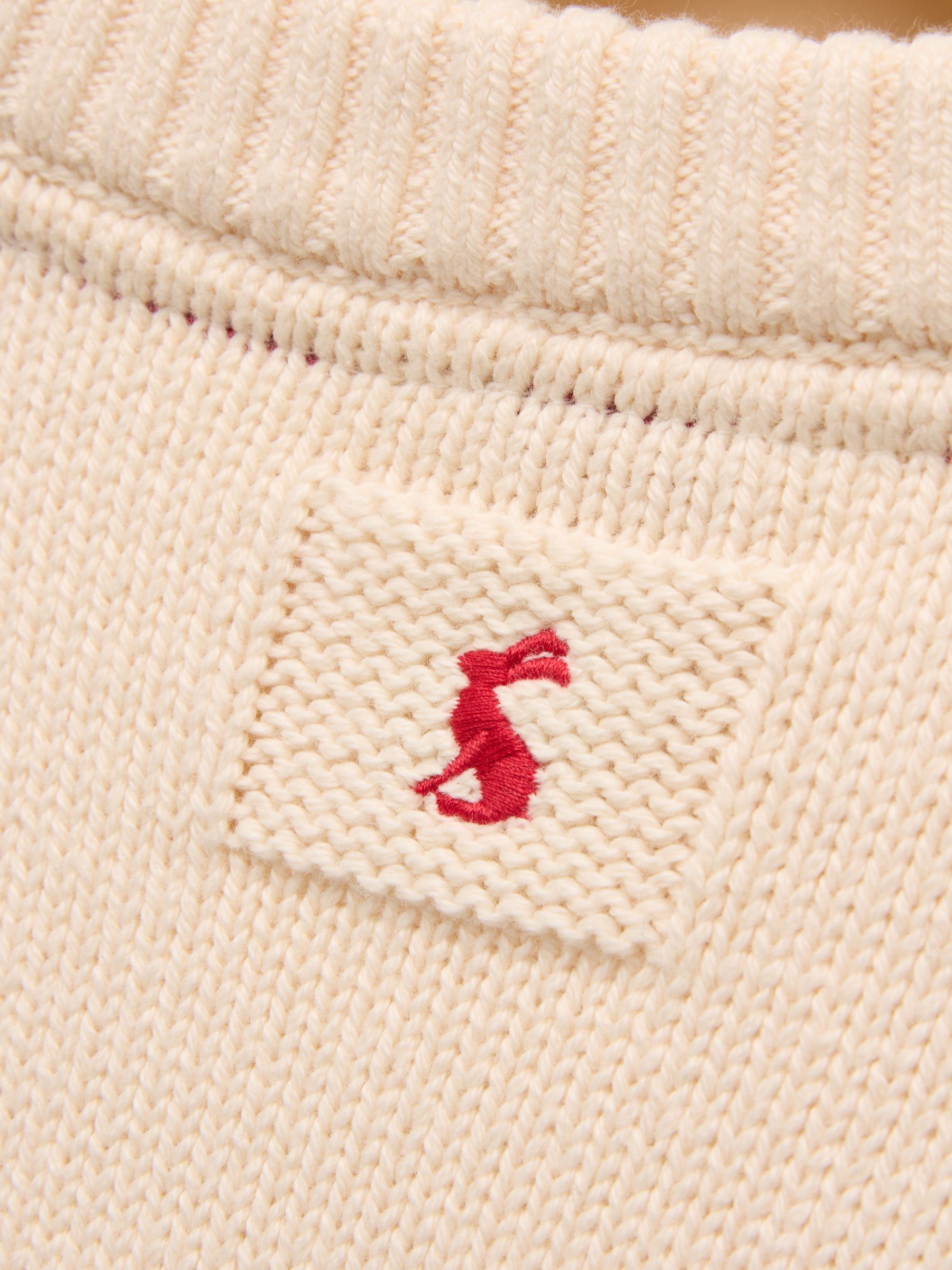 Girls' Hattie Cream Intarsia Horse Jumper - Image 8 of 8