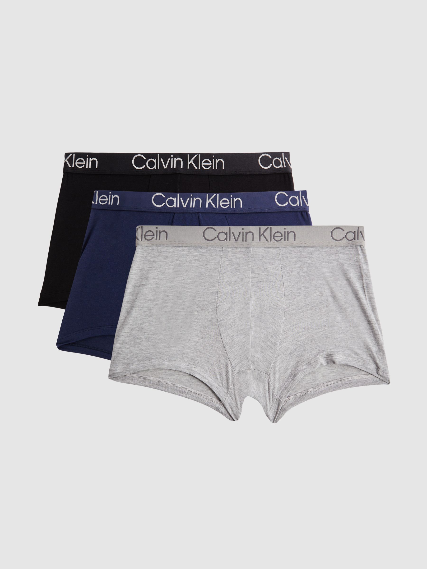 Calvin Klein Underwear 3 Pack Trunks in Multi - Image 1 of 2