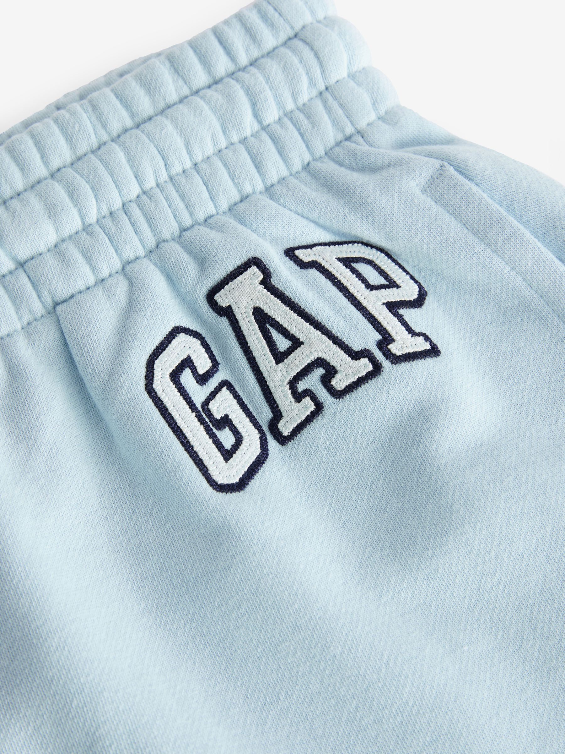 Blue Pull On Logo Jogger Shorts - Image 3 of 3
